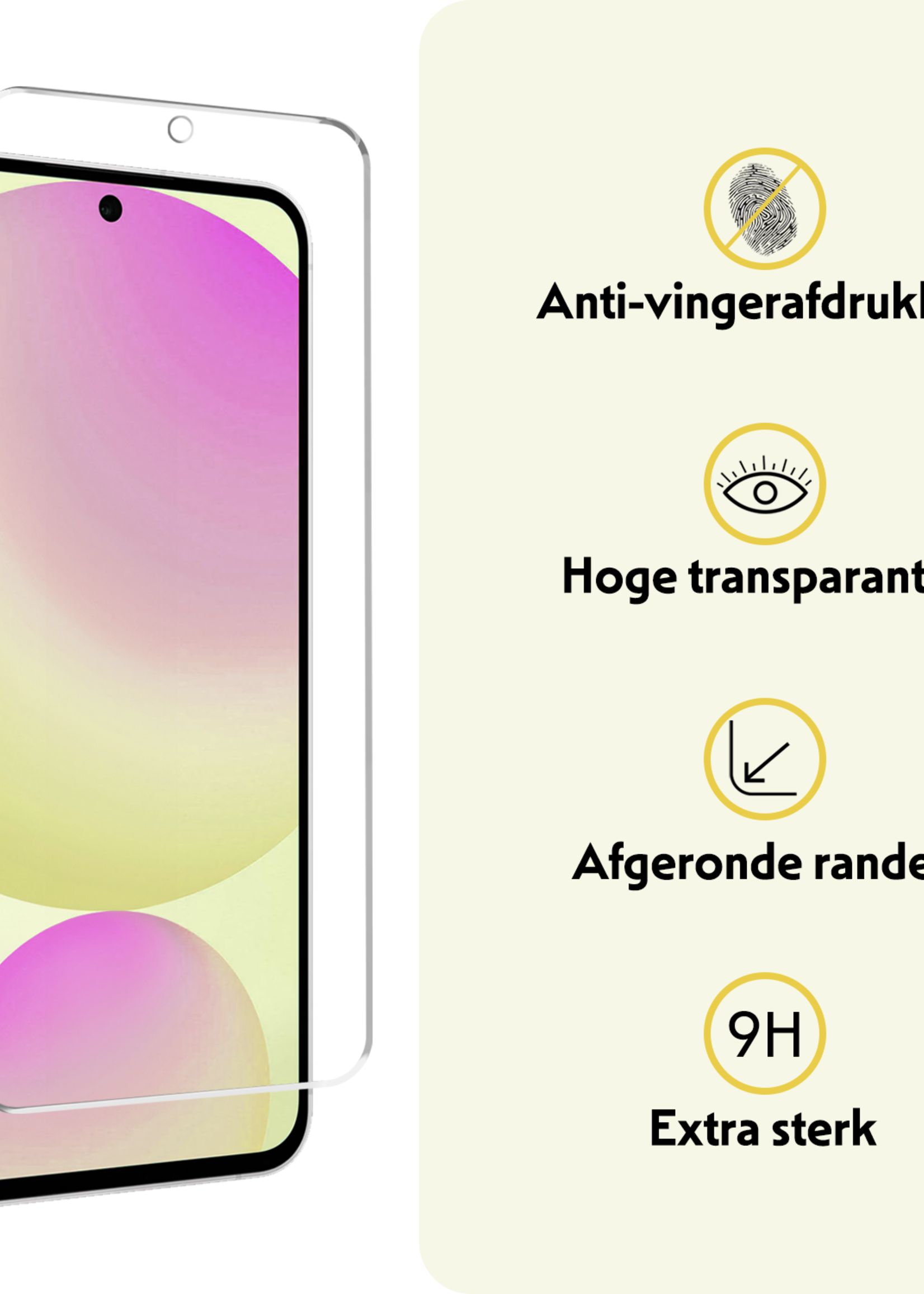 LUQ Hoesje Geschikt voor Samsung S24 FE Hoesje Book Case Hoes Wallet Cover Met Screenprotector - Hoes Geschikt voor Samsung Galaxy S24 FE Hoesje Bookcase Hoes - Donkerroze