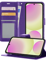 LUQ LUQ Samsung Galaxy S24 FE Hoesje Bookcase - Paars
