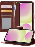 LUQ LUQ Samsung Galaxy S24 FE Hoesje Bookcase - Bruin