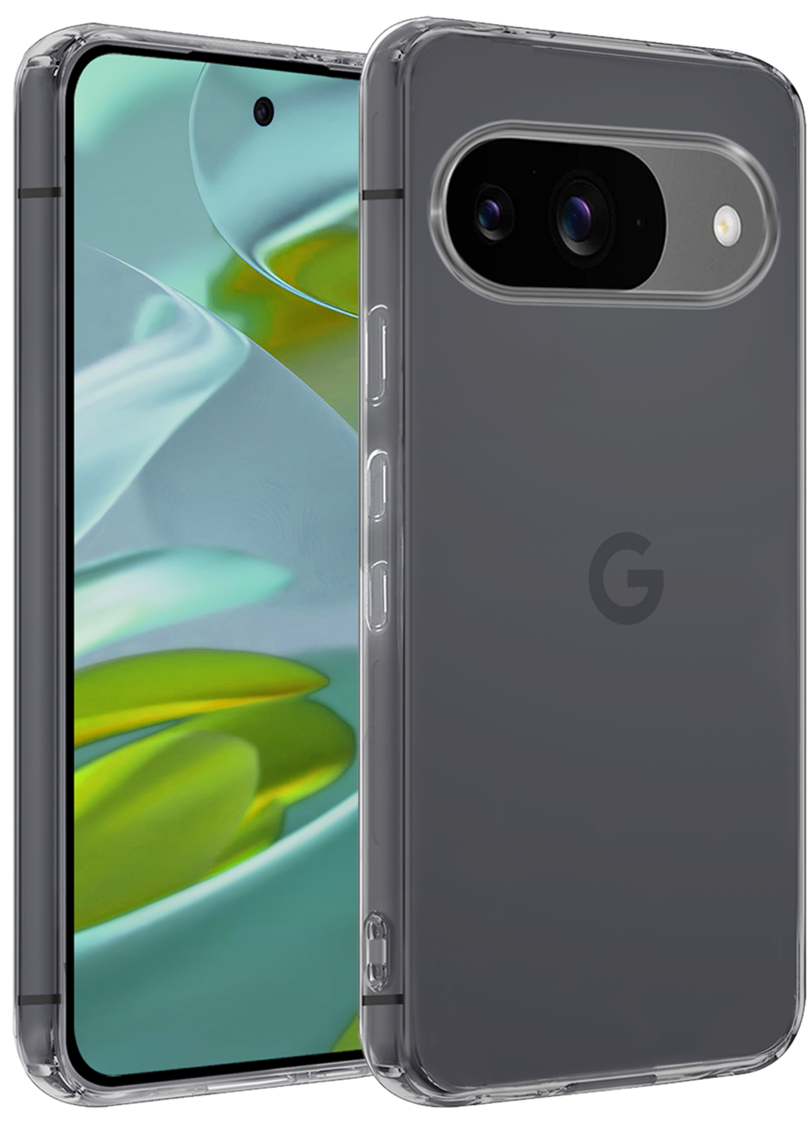 LUQ Hoesje Geschikt voor Google Pixel 9 Hoesje Siliconen Case Hoes - Hoes Geschikt voor Google Pixel 9 Hoes Cover Case - Transparant