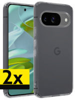 LUQ LUQ Google Pixel 9 Hoesje Siliconen - Transparant - 2 PACK
