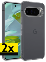 LUQ LUQ Google Pixel 9 Pro Hoesje Siliconen - Transparant - 2 PACK