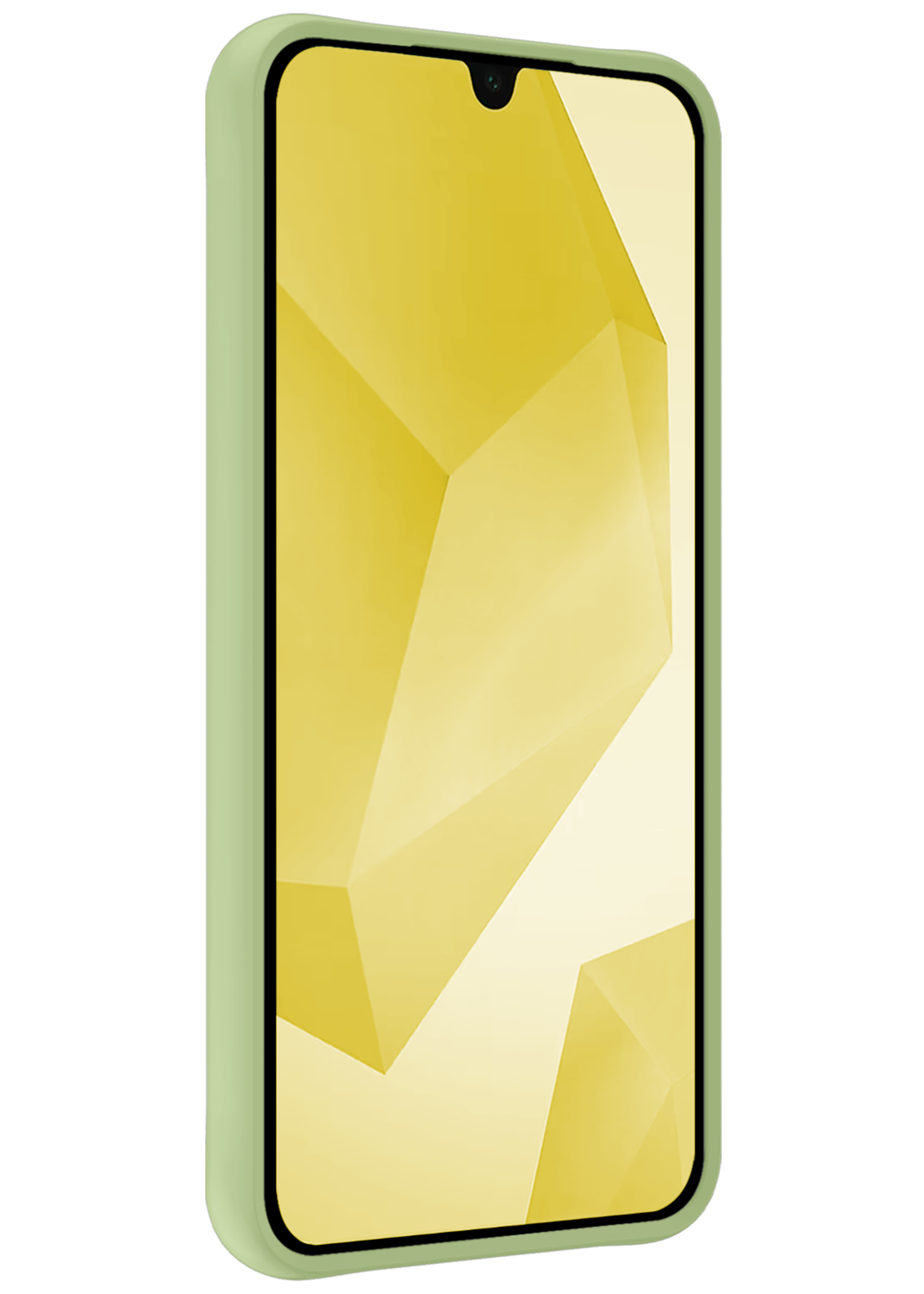 LUQ Hoesje Geschikt voor Samsung A16 Hoesje Siliconen Case Met 2x Screenprotector - Hoes Geschikt voor Samsung Galaxy A16 Hoes Siliconen - Groen