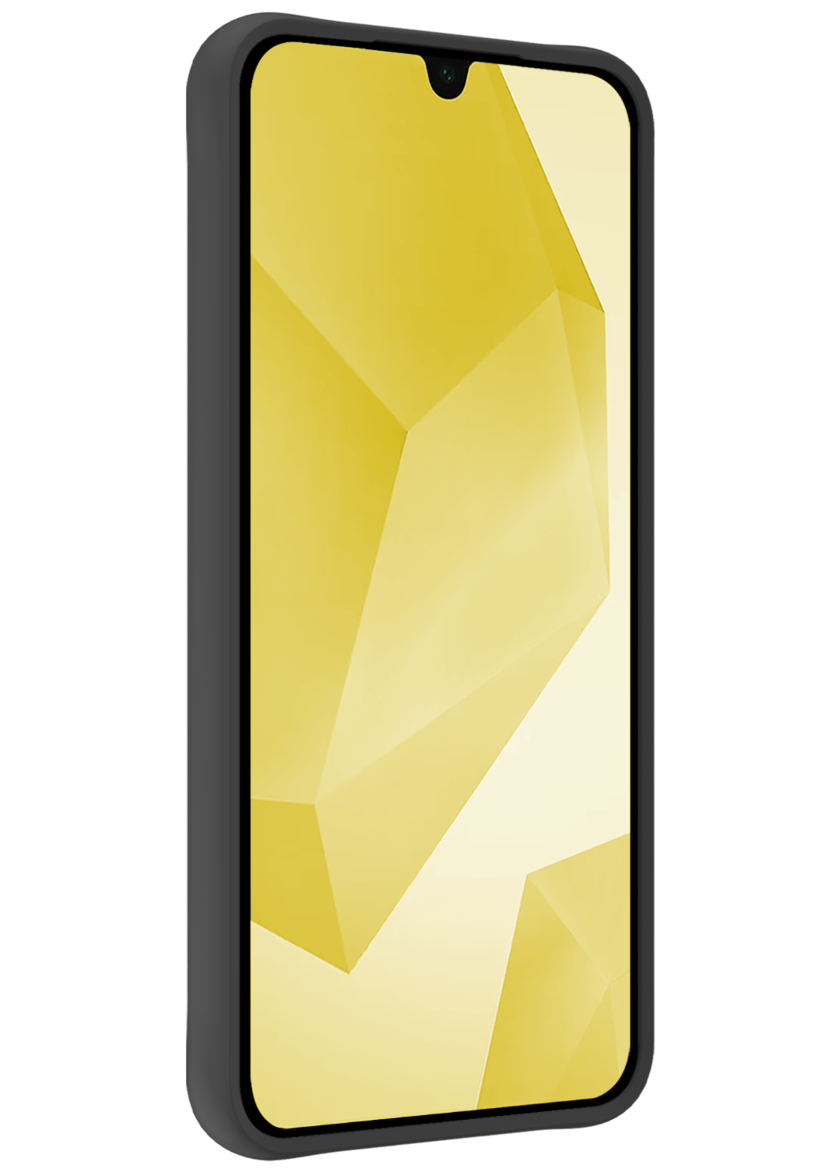 LUQ Hoesje Geschikt voor Samsung A16 Hoesje Siliconen Case Met Screenprotector - Hoes Geschikt voor Samsung Galaxy A16 Hoes Siliconen - Zwart