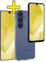 LUQ LUQ Samsung Galaxy A16 Hoesje Siliconen Met Screenprotector - Transparant