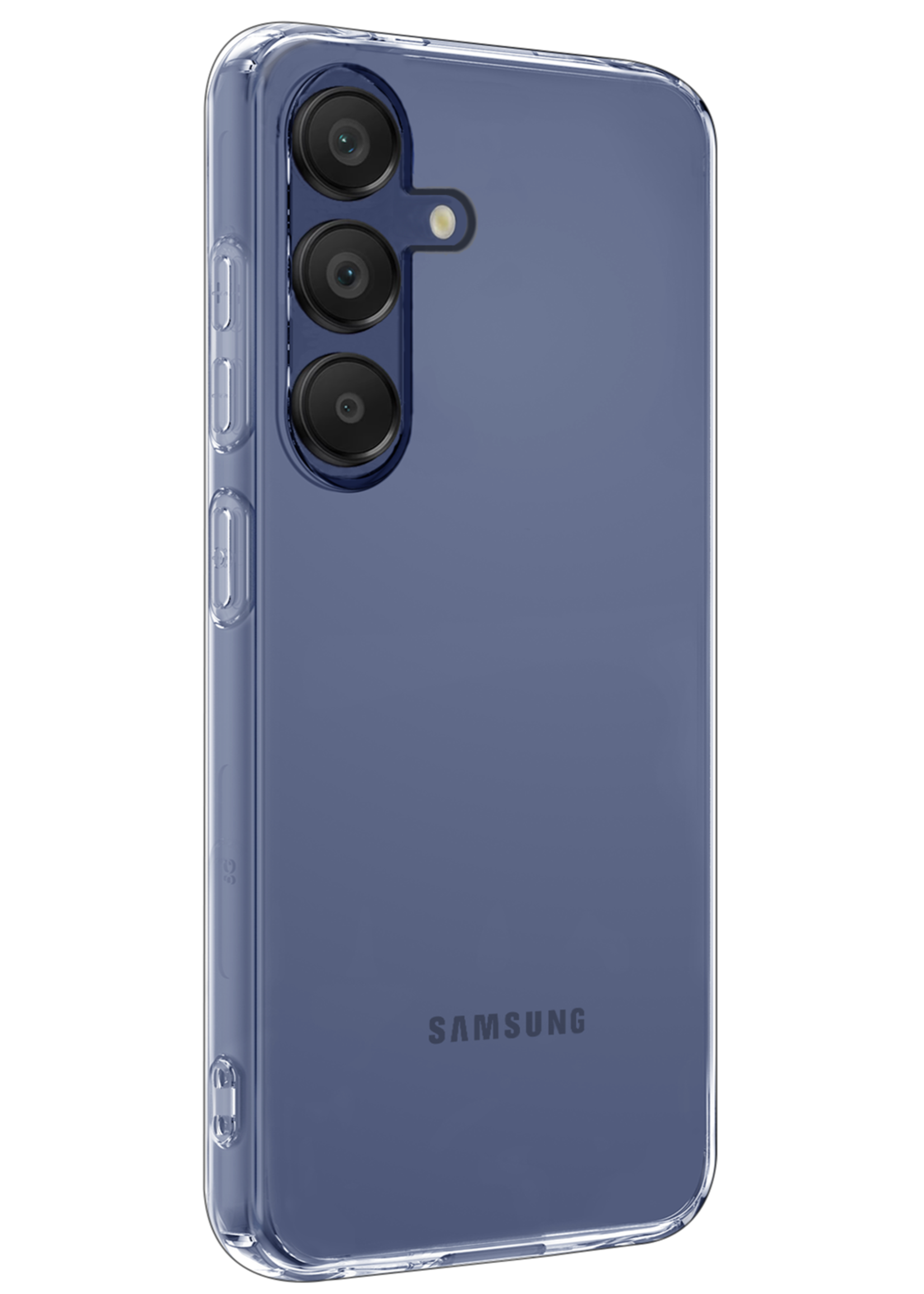 LUQ Hoesje Geschikt voor Samsung A16 Hoesje Siliconen Case Met Screenprotector - Hoes Geschikt voor Samsung Galaxy A16 Hoes Siliconen - Transparant