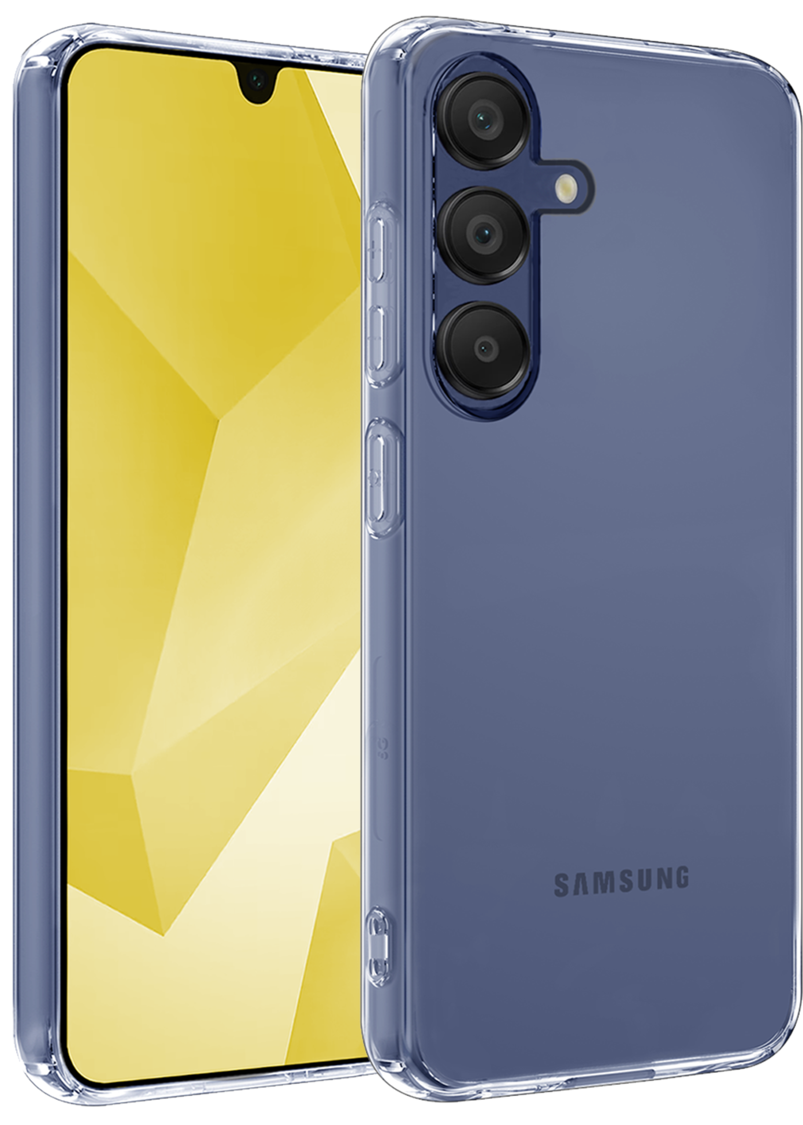 LUQ Hoesje Geschikt voor Samsung A16 Hoesje Siliconen Case - Hoes Geschikt voor Samsung Galaxy A16 Hoes Siliconen - Transparant