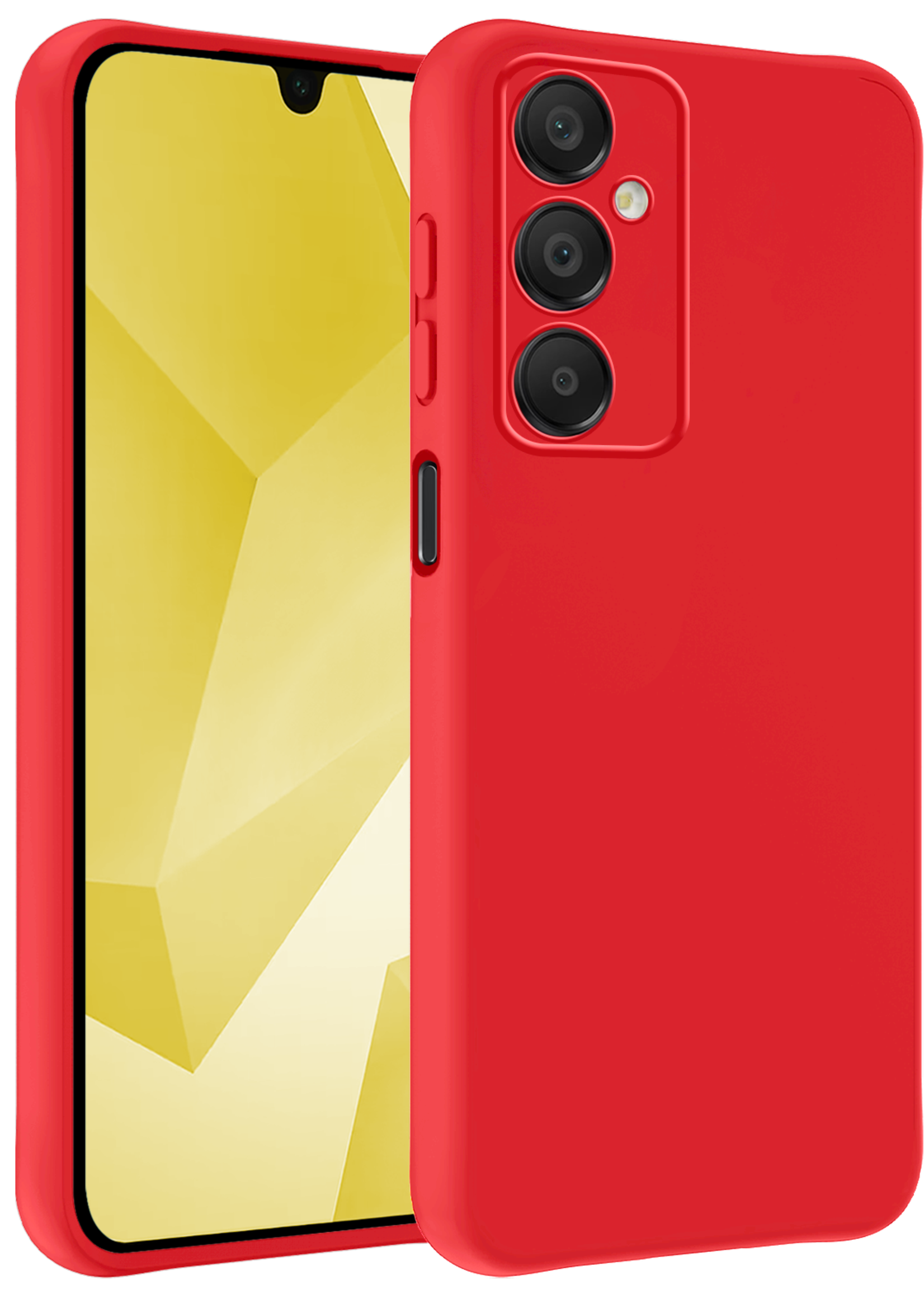LUQ Hoesje Geschikt voor Samsung A16 Hoesje Siliconen Case - Hoes Geschikt voor Samsung Galaxy A16 Hoes Siliconen - Rood