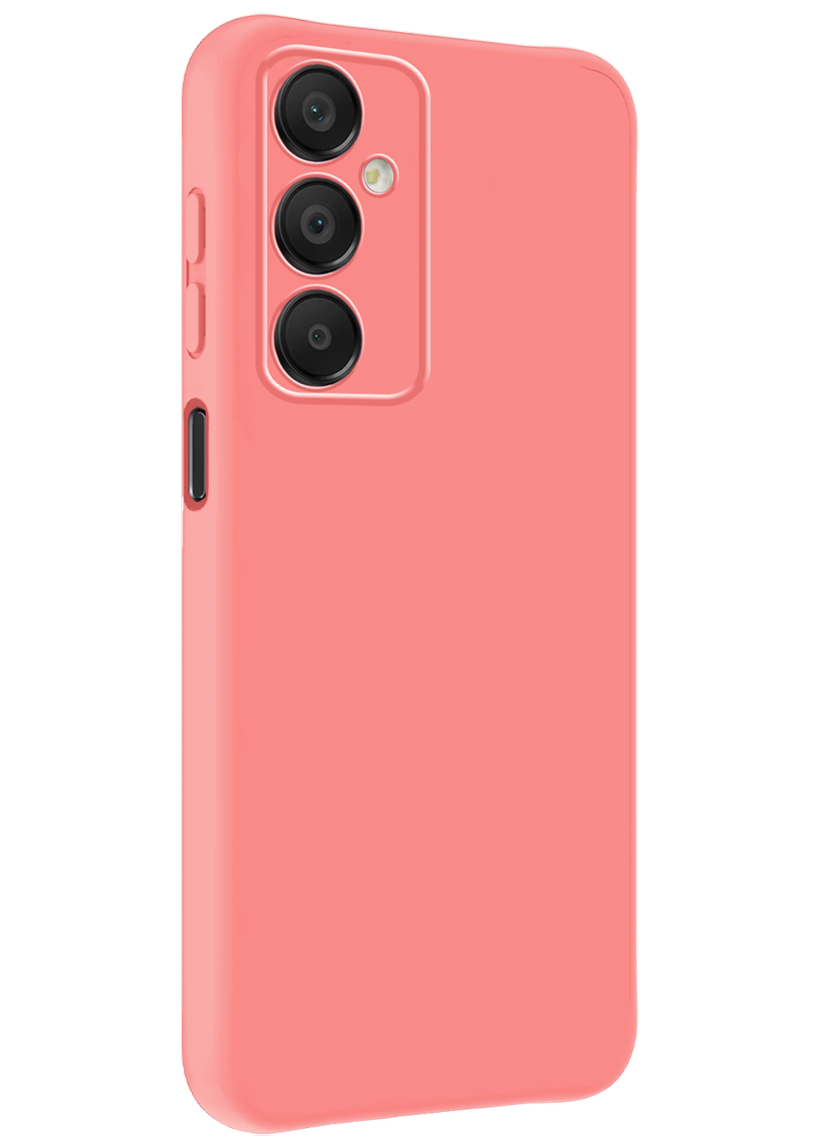 LUQ Hoesje Geschikt voor Samsung A16 Hoesje Siliconen Case - Hoes Geschikt voor Samsung Galaxy A16 Hoes Siliconen - Lichtroze