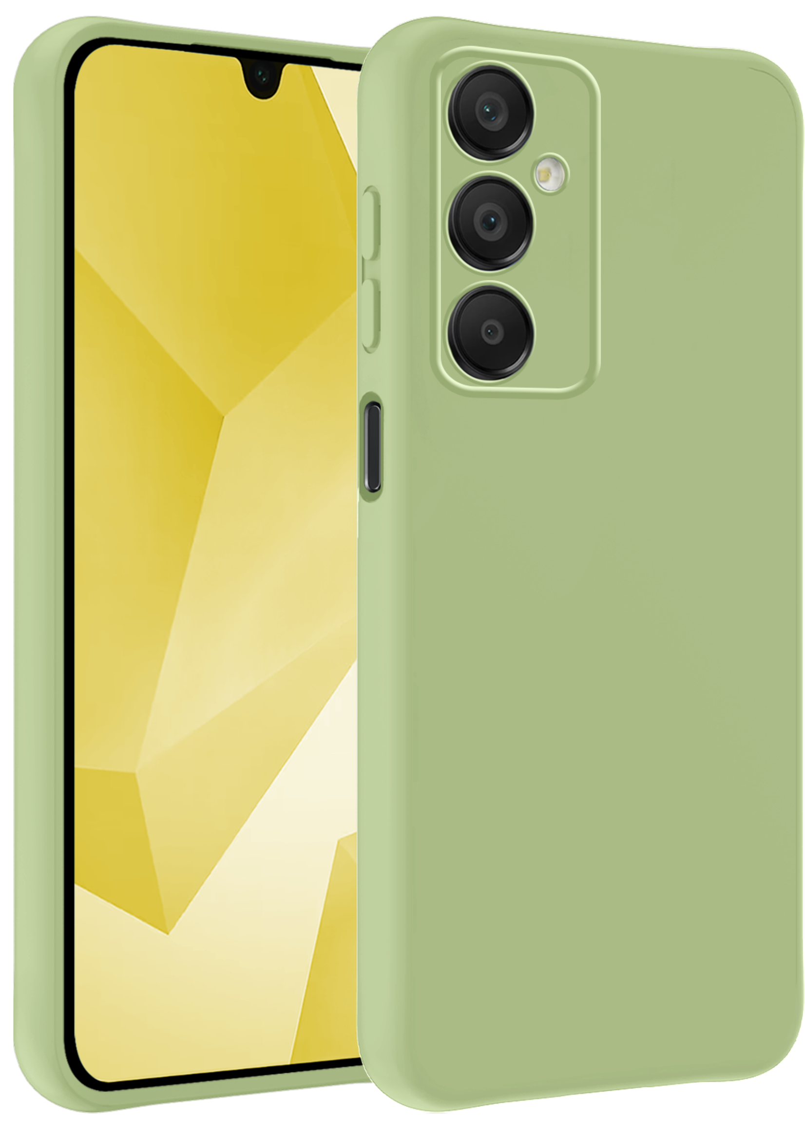 LUQ Hoesje Geschikt voor Samsung A16 Hoesje Siliconen Case - Hoes Geschikt voor Samsung Galaxy A16 Hoes Siliconen - Groen