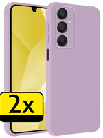 LUQ LUQ Samsung Galaxy A16 Hoesje Siliconen - Lila - 2 PACK