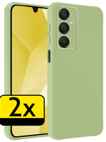 LUQ LUQ Samsung Galaxy A16 Hoesje Siliconen - Groen - 2 PACK
