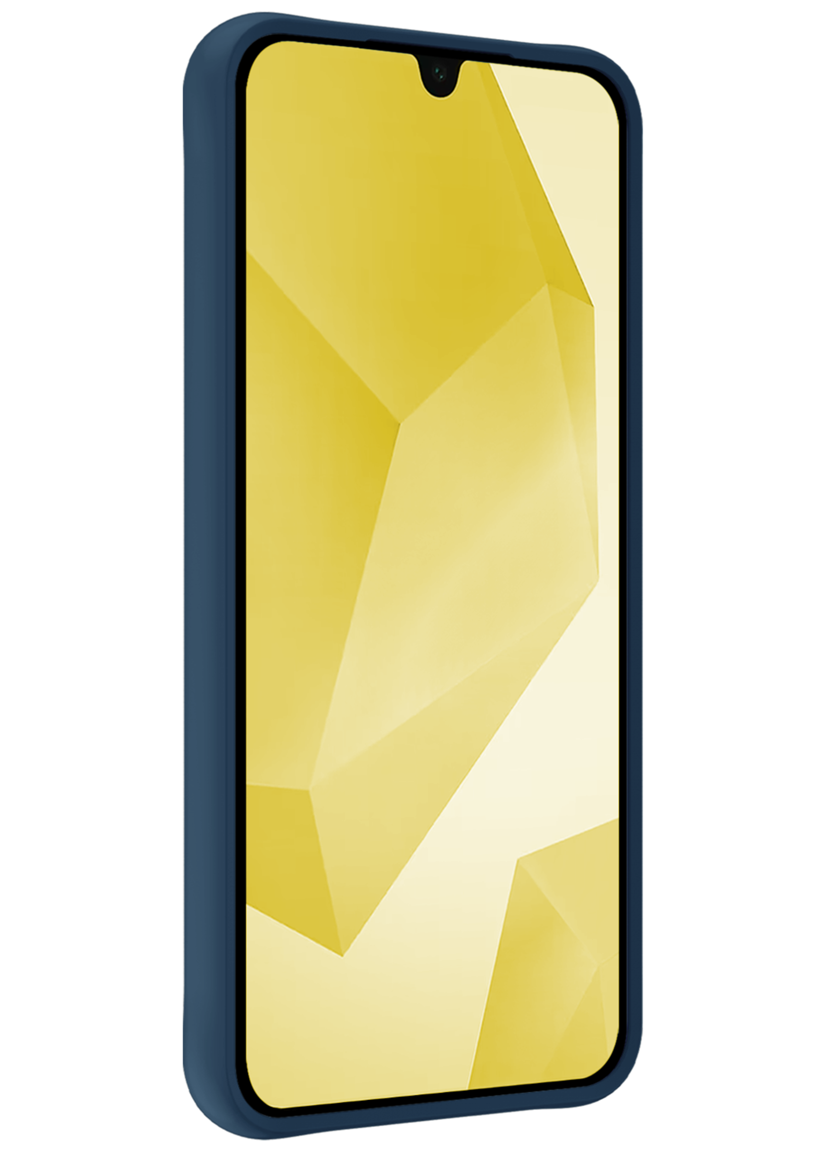 LUQ Hoesje Geschikt voor Samsung A16 Hoesje Siliconen Case - Hoes Geschikt voor Samsung Galaxy A16 Hoes Siliconen - Donkerblauw - 2 Stuks