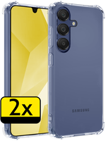 LUQ LUQ Samsung Galaxy A16 Hoesje Shockproof - Transparant - 2 PACK