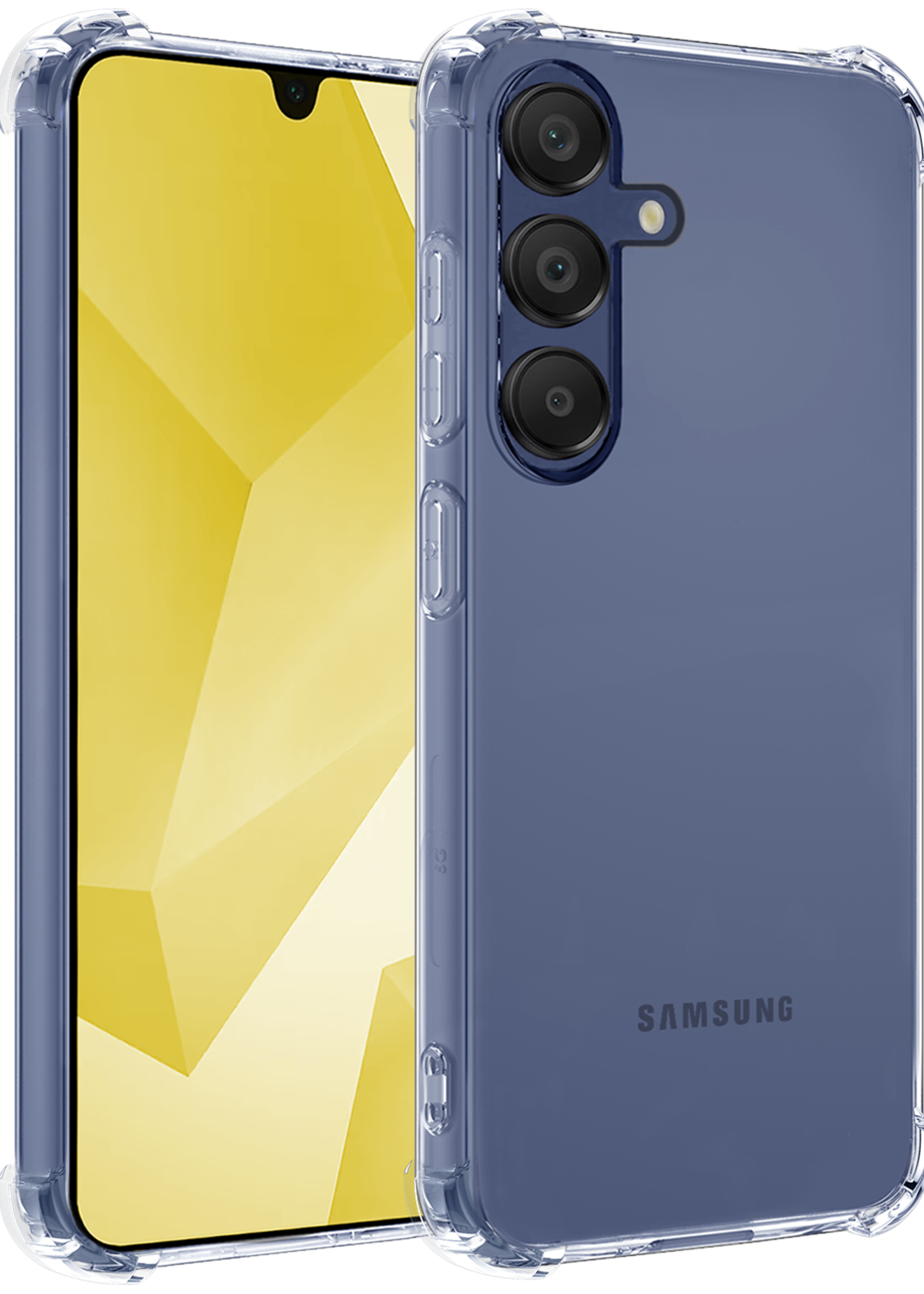 LUQ Hoesje Geschikt voor Samsung A16 Hoesje Shockproof Case Siliconen - Hoes Geschikt voor Samsung Galaxy A16 Hoes Cover Siliconen - Transparant