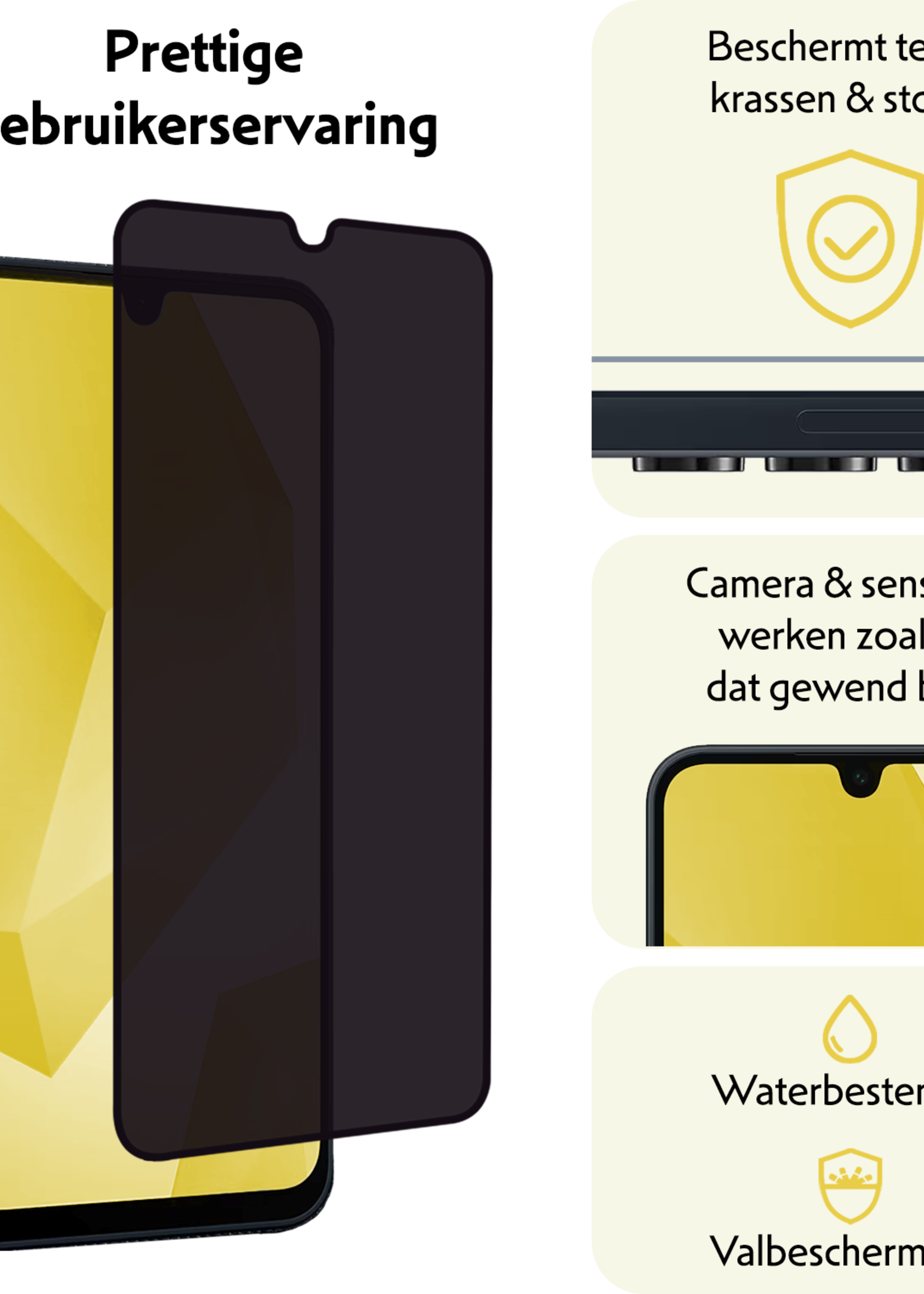 LUQ Screenprotector - Geschikt voor - Samsung A16 - Camera Screenprotector Tempered Glass - Screenprotector Geschikt voor Samsung Galaxy A16 Screenprotector Camera Screenprotector - 2 Stuks