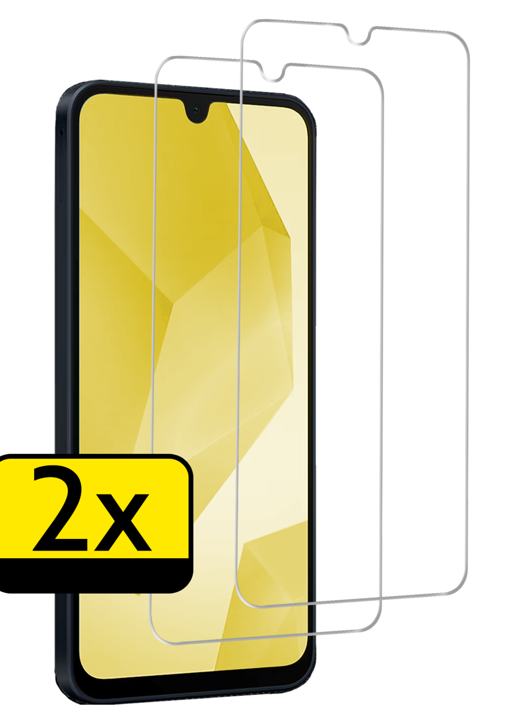 LUQ Screenprotector - Geschikt voor - Samsung A16 - Screenprotector Beschermglas Gehard Glas - Screenprotector Geschikt voor Samsung Galaxy A16 Screenprotector Glas - 2 Stuks