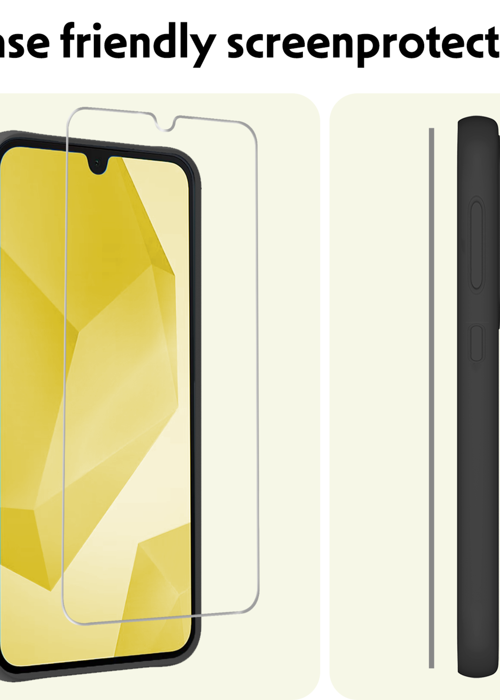 LUQ Screenprotector - Geschikt voor - Samsung A16 - Screenprotector Beschermglas Gehard Glas - Screenprotector Geschikt voor Samsung Galaxy A16 Screenprotector Glas