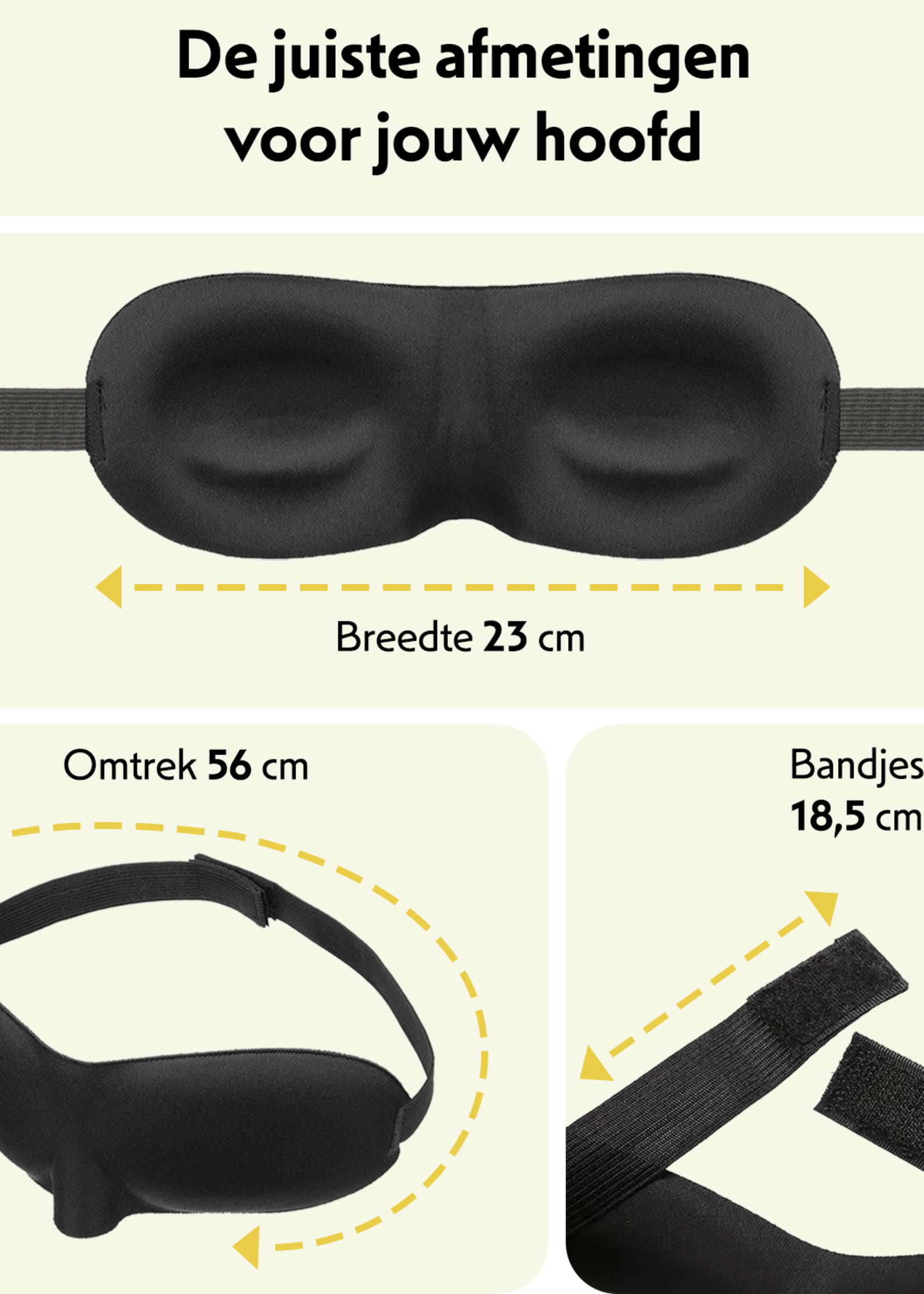 LUQ Slaapmasker Vrouwen Mannen - Comfortabel Slaapmasker 3D Slaapmasker Kind Slaapmasker 100% Verduisterend Oogmasker Wallen - Zwart