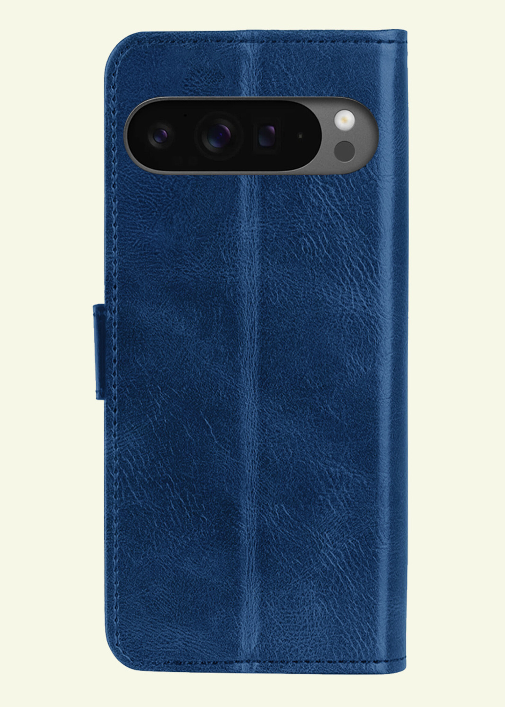 LUQ Hoesje Geschikt voor Google Pixel 9 Pro XL Hoesje Book Case Hoes Portemonnee Cover Walletcase Met Screenprotector - Hoes Geschikt voor Google Pixel 9 Pro XL Hoes Bookcase Hoesje - Donkerblauw
