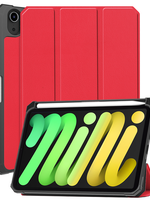 LUQ LUQ iPad Mini 7 Hoesje Met Uitsparing Voor Apple Pencil - Rood
