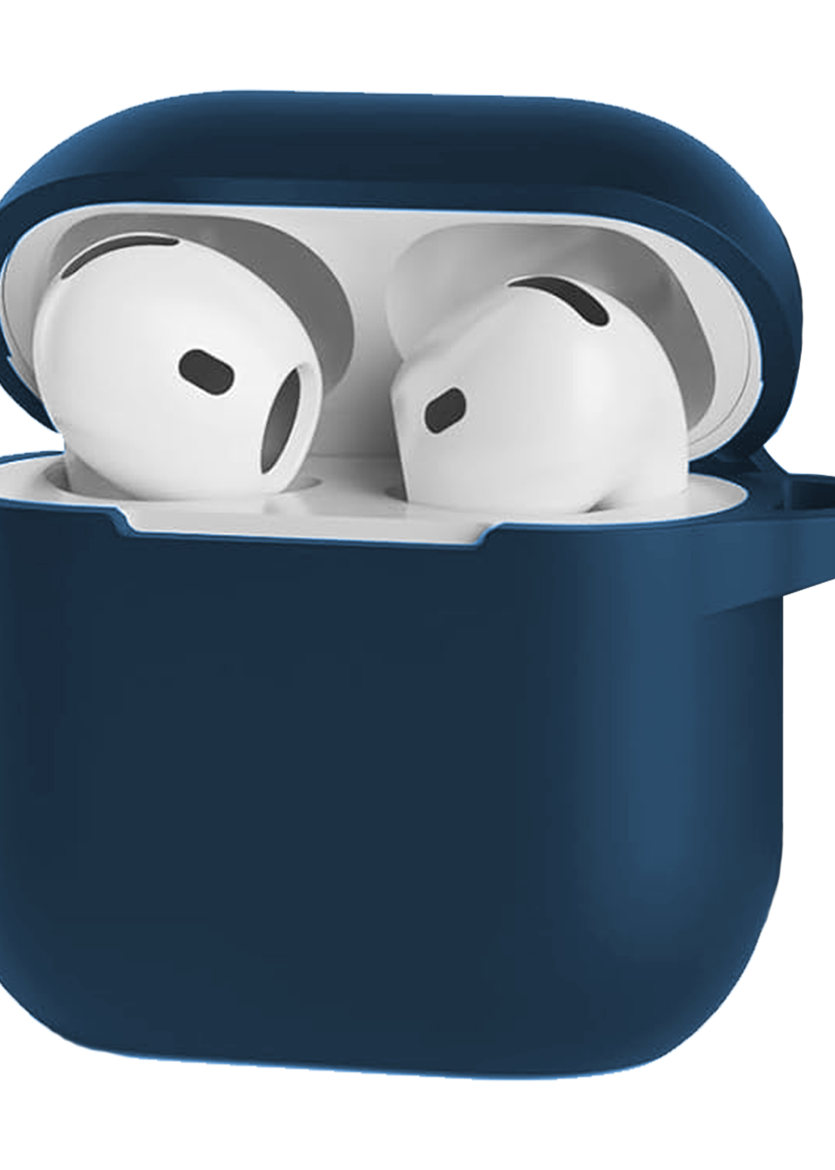 LUQ LUQ Siliconen Hoesje Voor Apple AirPods 4 - Navy