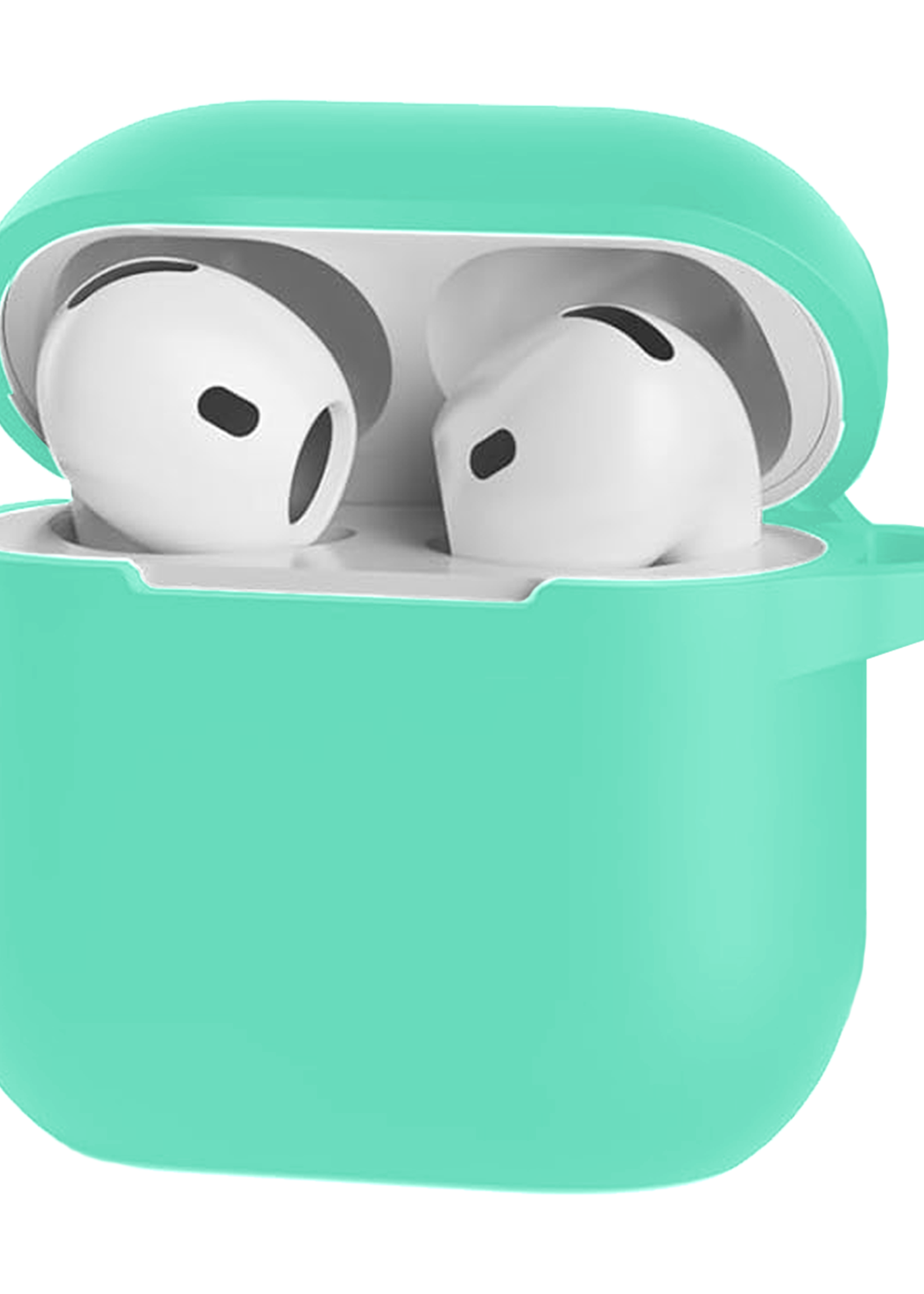 LUQ LUQ Siliconen Hoesje Voor Apple AirPods 4 - Turquoise