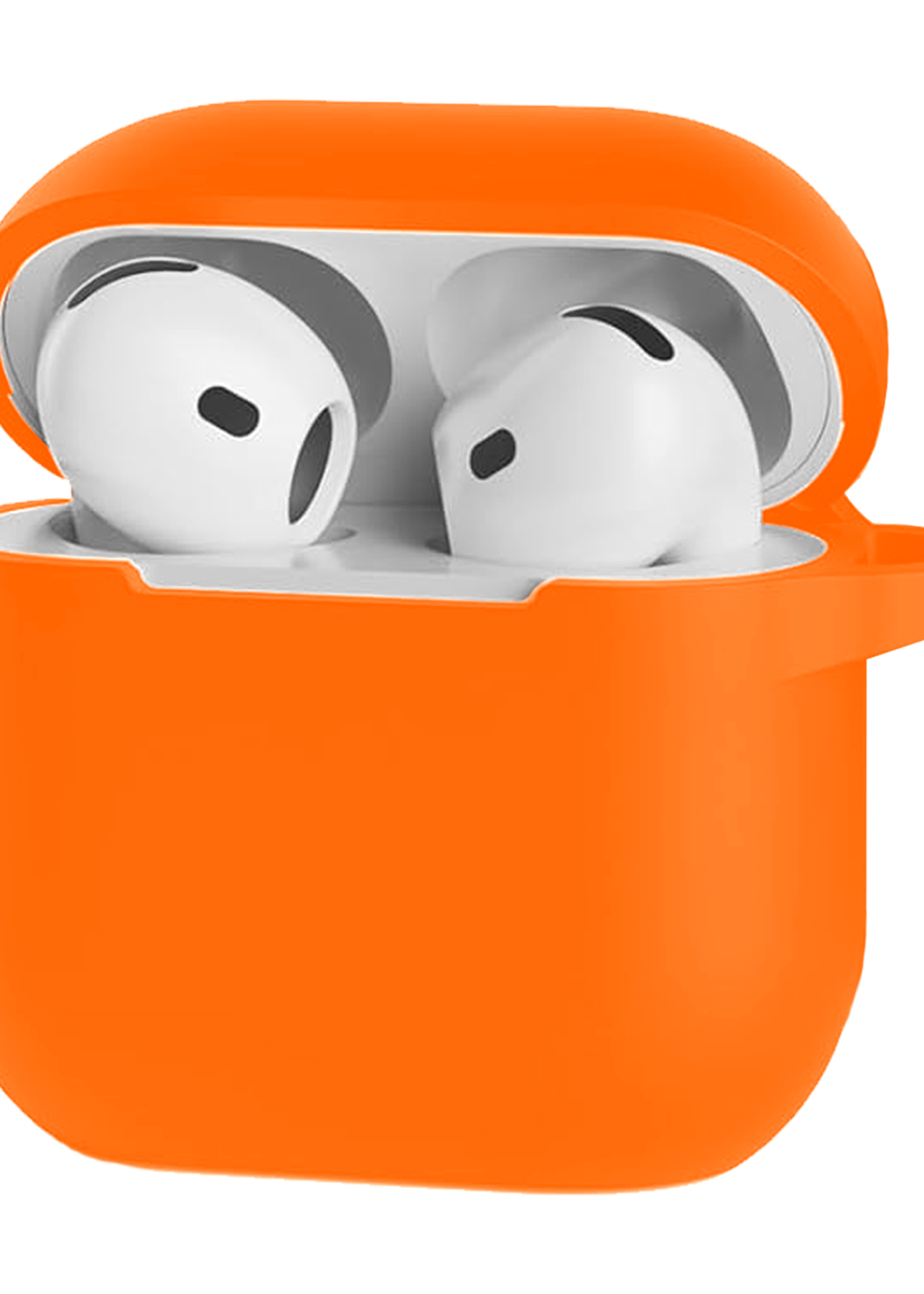 LUQ LUQ Siliconen Hoesje Voor Apple AirPods 4 - Oranje