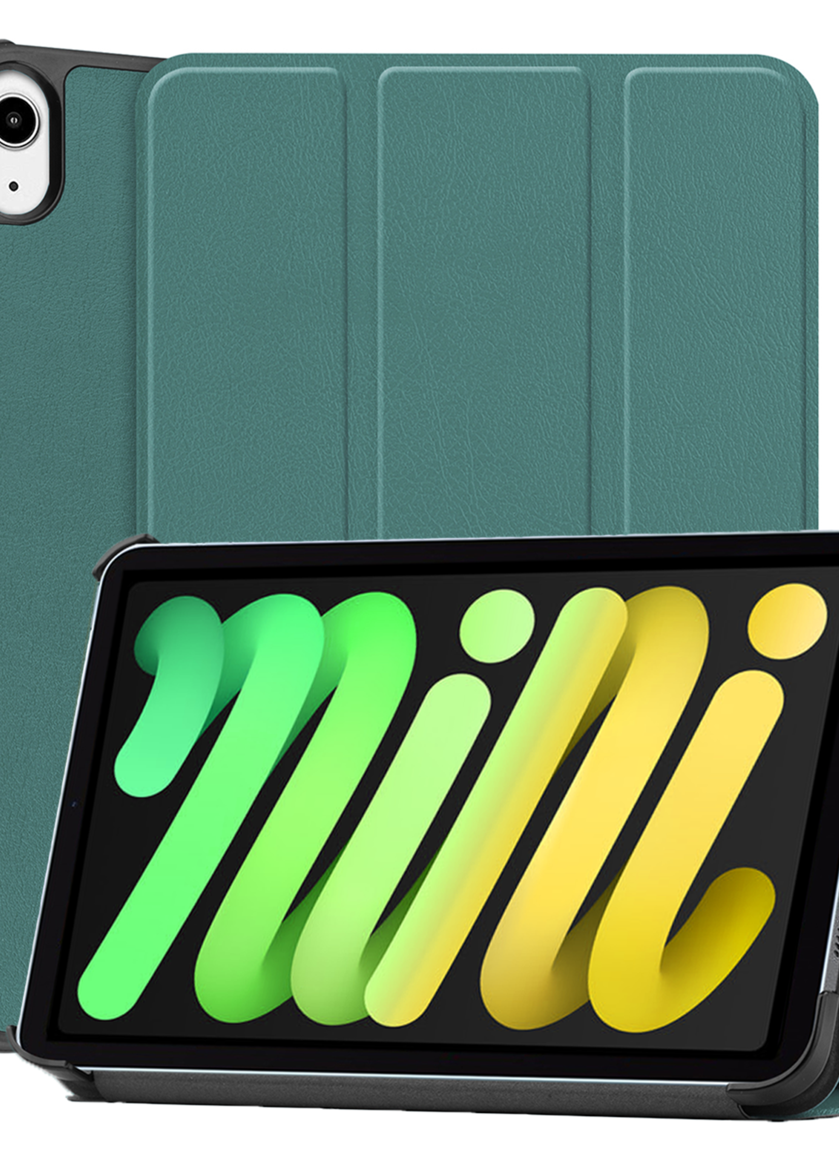 LUQ LUQ iPad Mini 7 Hoesje - Donkergroen