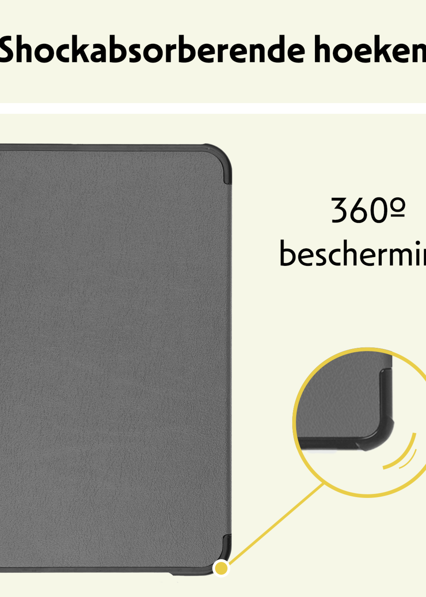 LUQ LUQ iPad Mini 7 Hoesje - Grijs