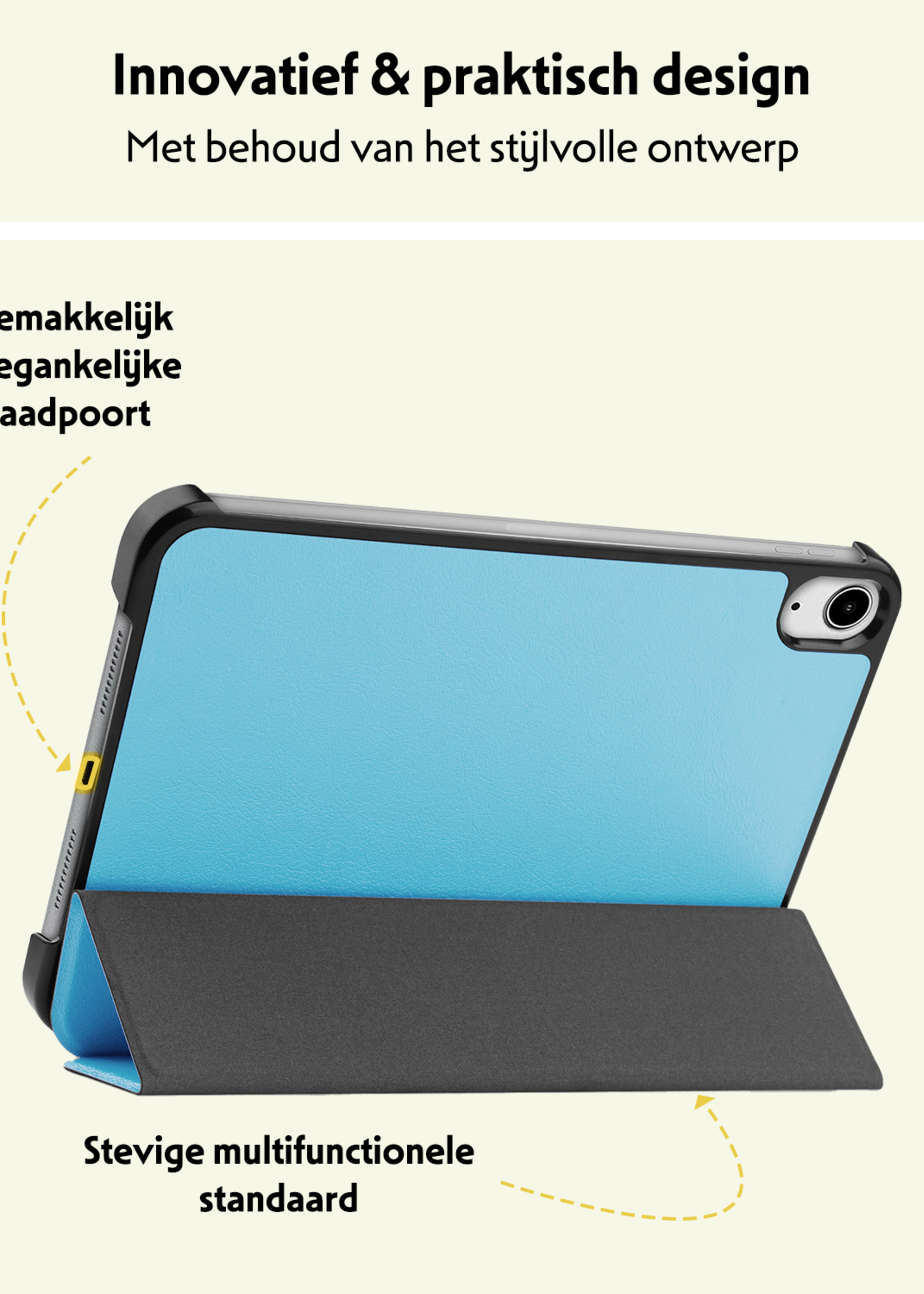 LUQ LUQ iPad Mini 7 Hoesje - Lichtblauw