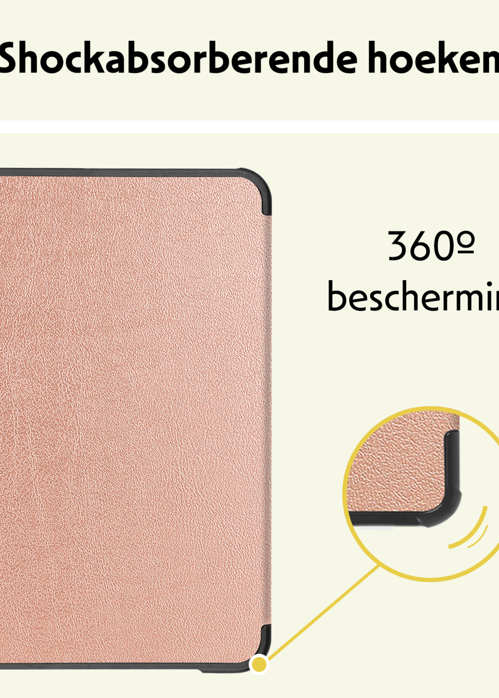 LUQ LUQ iPad Mini 7 Hoesje - Rose Goud