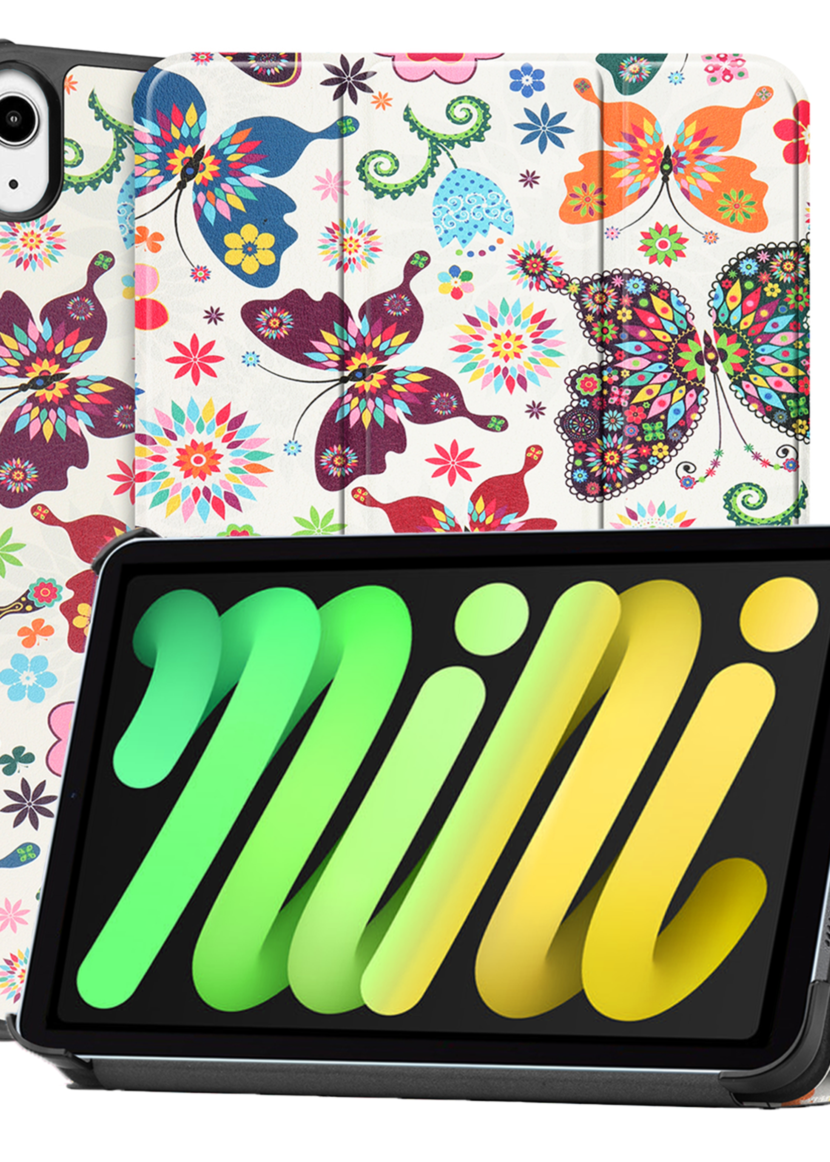 LUQ LUQ iPad Mini 7 Hoesje - Vlinders