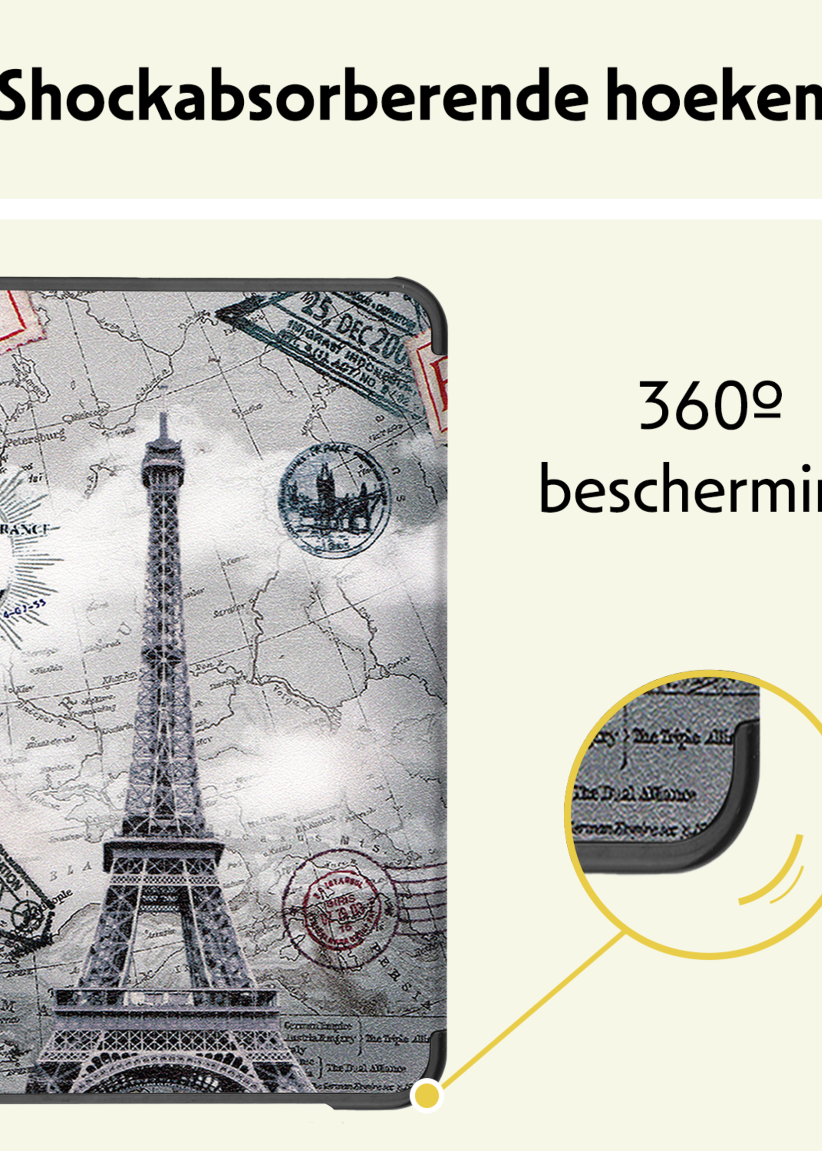 LUQ LUQ iPad Mini 7 Hoesje - Eiffeltoren