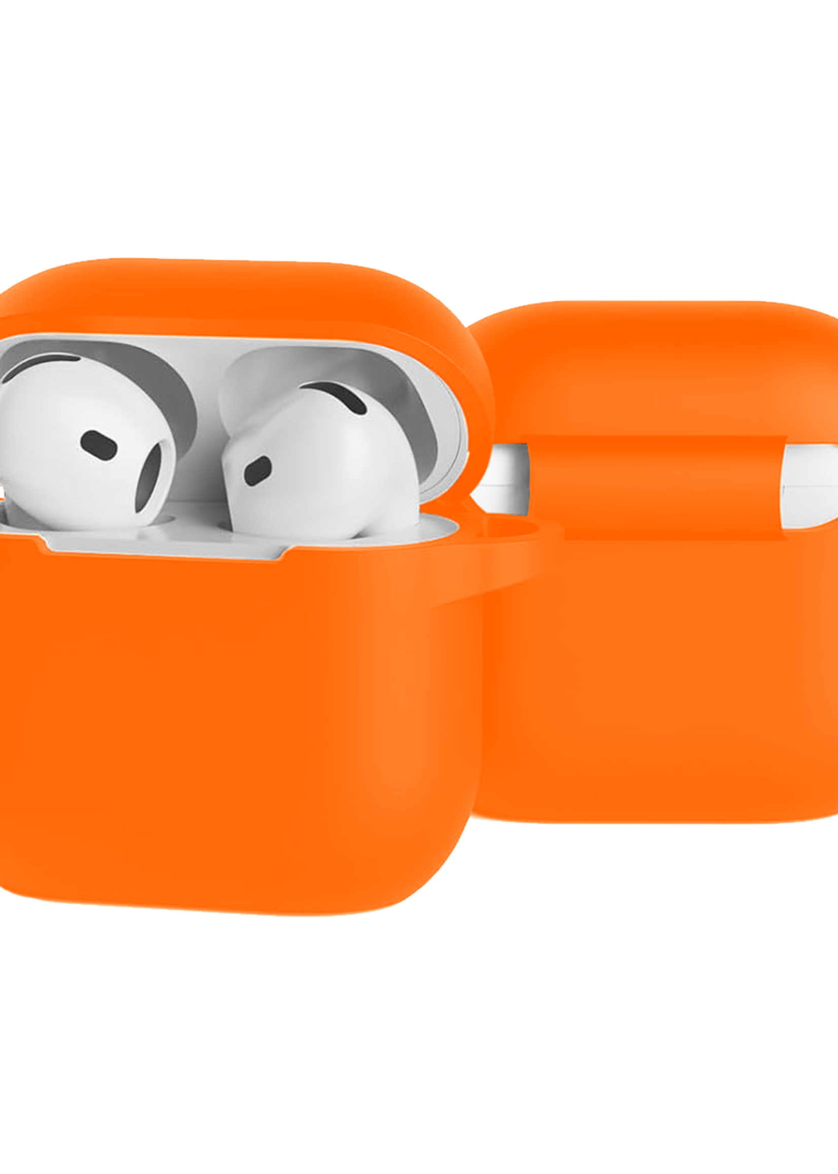 LUQ LUQ Siliconen Hoesje Voor Apple AirPods 4 - Oranje