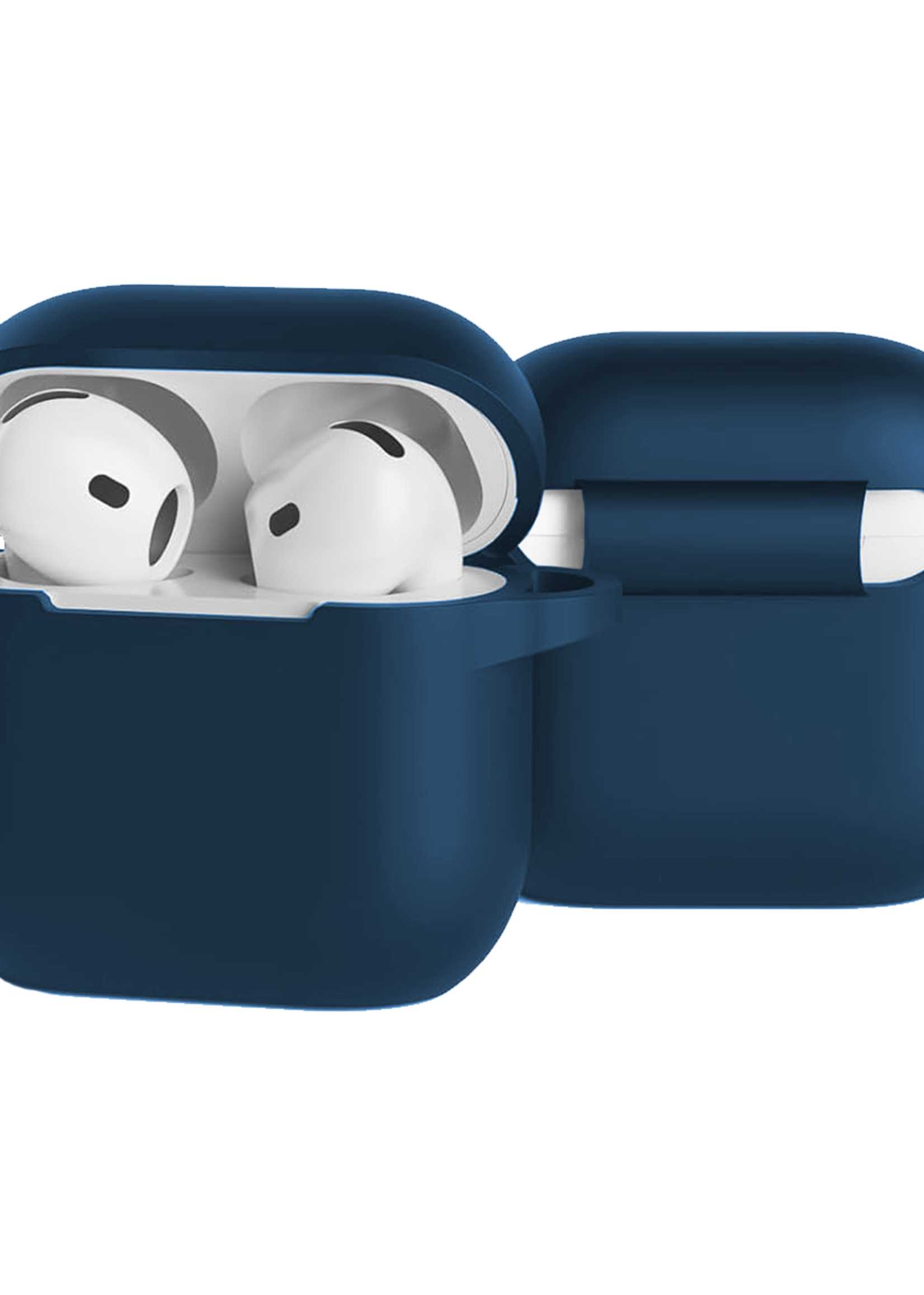 LUQ LUQ Siliconen Hoesje Voor Apple AirPods 4 - Navy