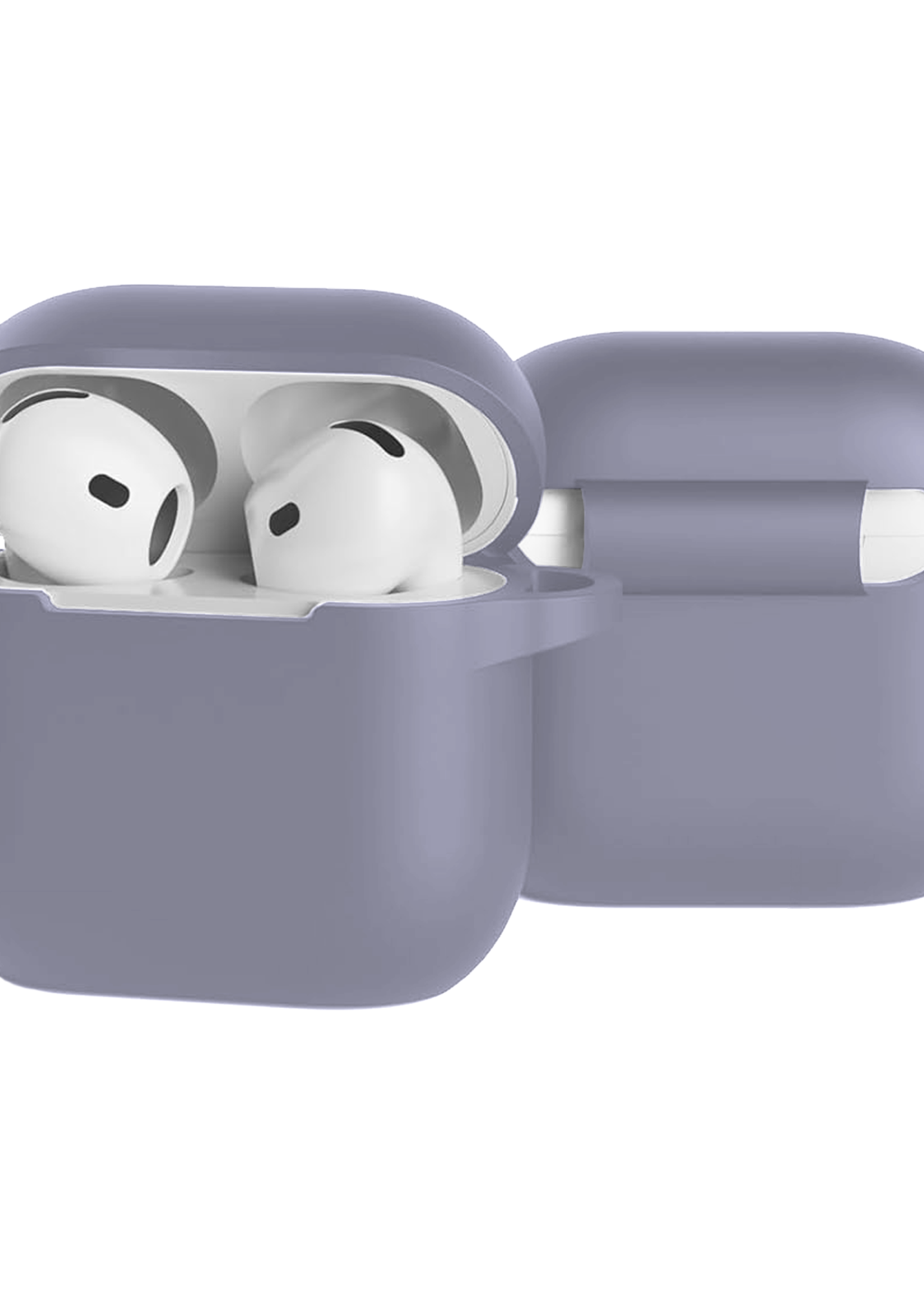 LUQ LUQ Siliconen Hoesje Voor Apple AirPods 4 - Lila