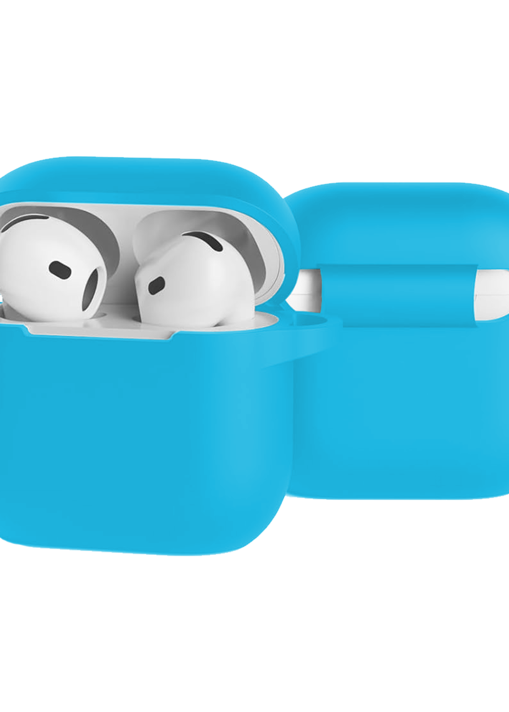 LUQ LUQ Siliconen Hoesje Voor Apple AirPods 4 - Lichtblauw