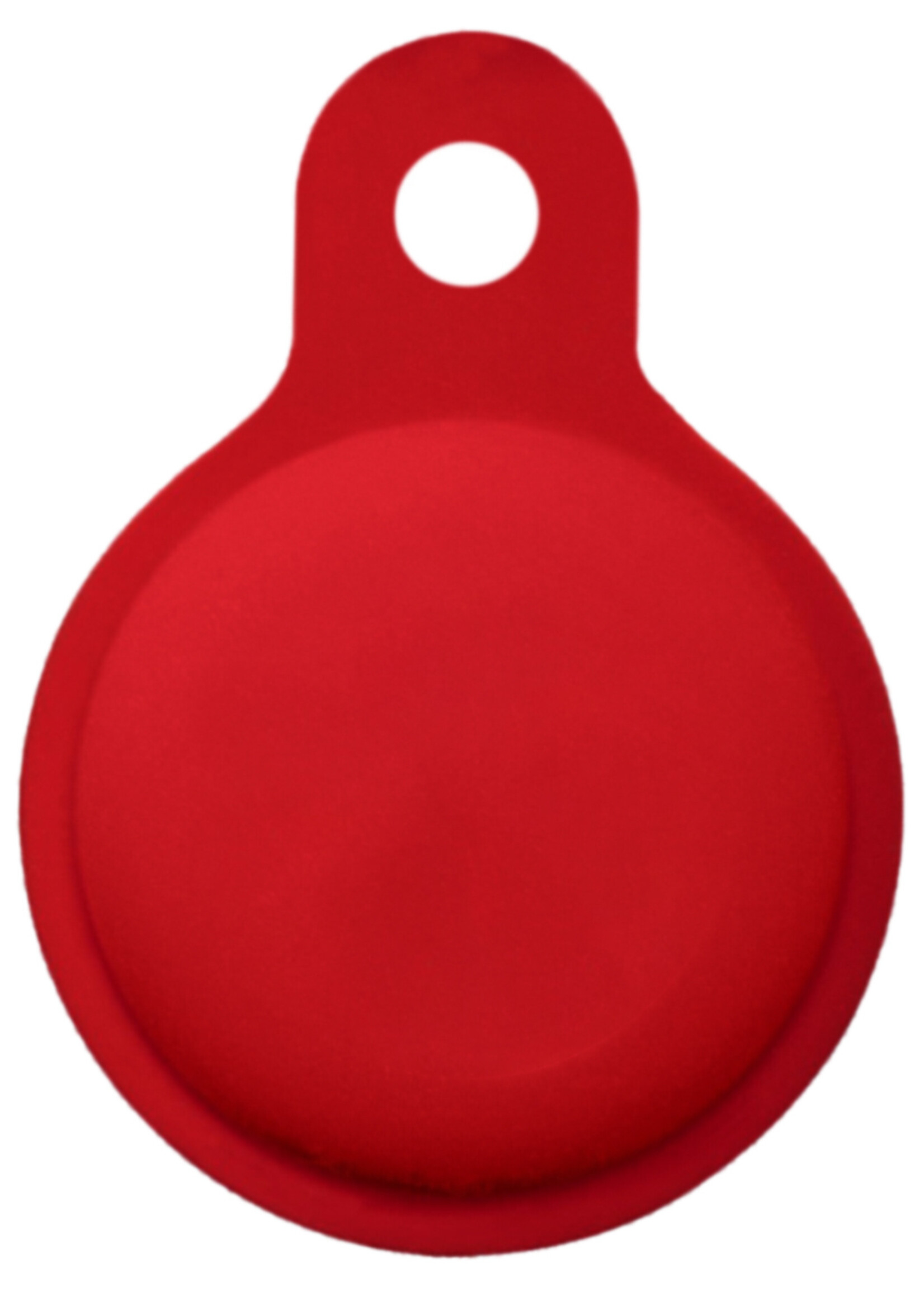 LUQ Hoesje Geschikt voor Apple AirTag Hoesje Sleutelhanger Houder - Siliconen Hoesje Geschikt voor Apple AirTag Hoesje - Donkerrood - 4 Stuks