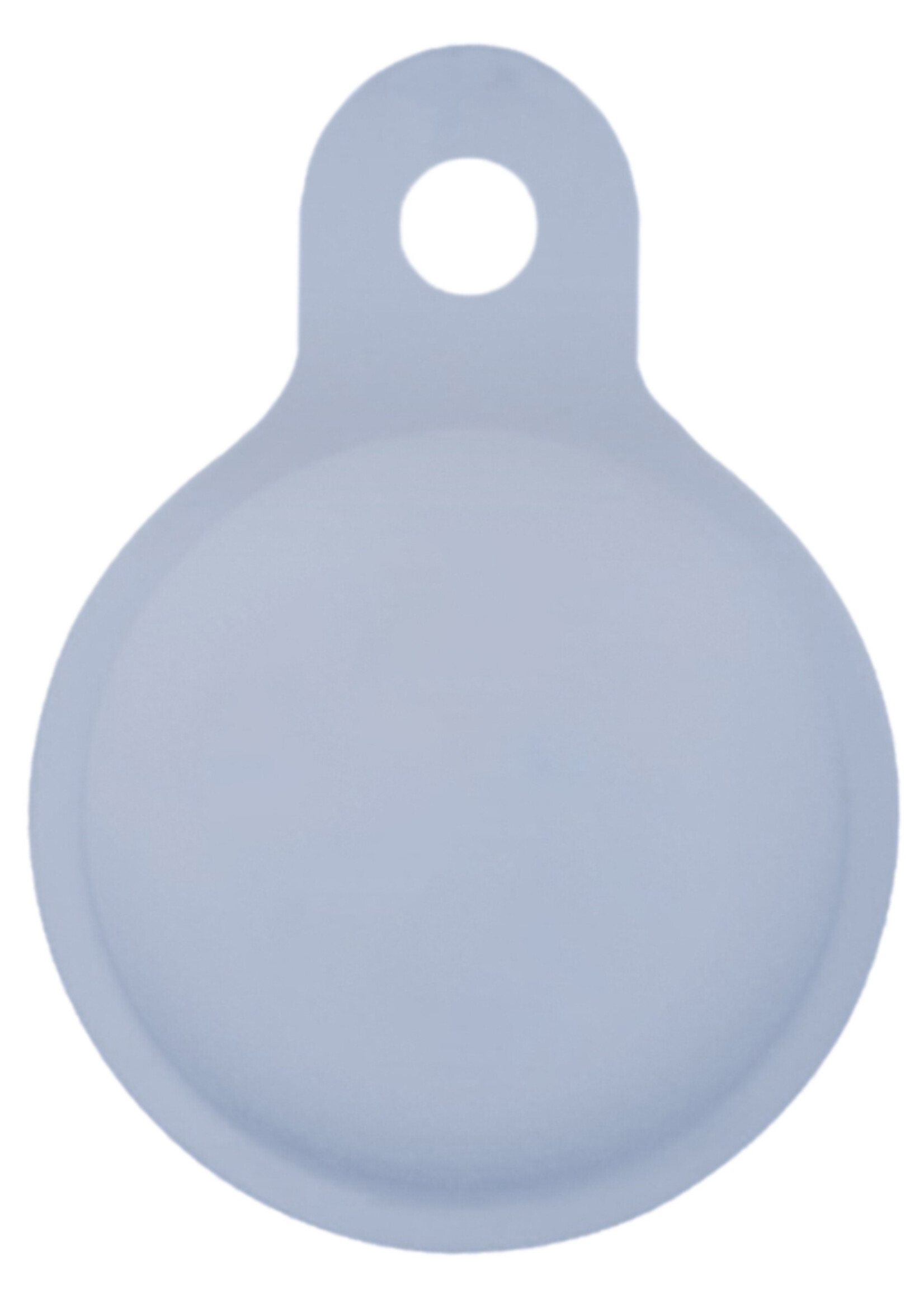 LUQ Hoesje Geschikt voor Apple AirTag Hoesje Sleutelhanger Houder - Siliconen Hoesje Geschikt voor Apple AirTag Hoesje - Grijsblauw - 4 Stuks