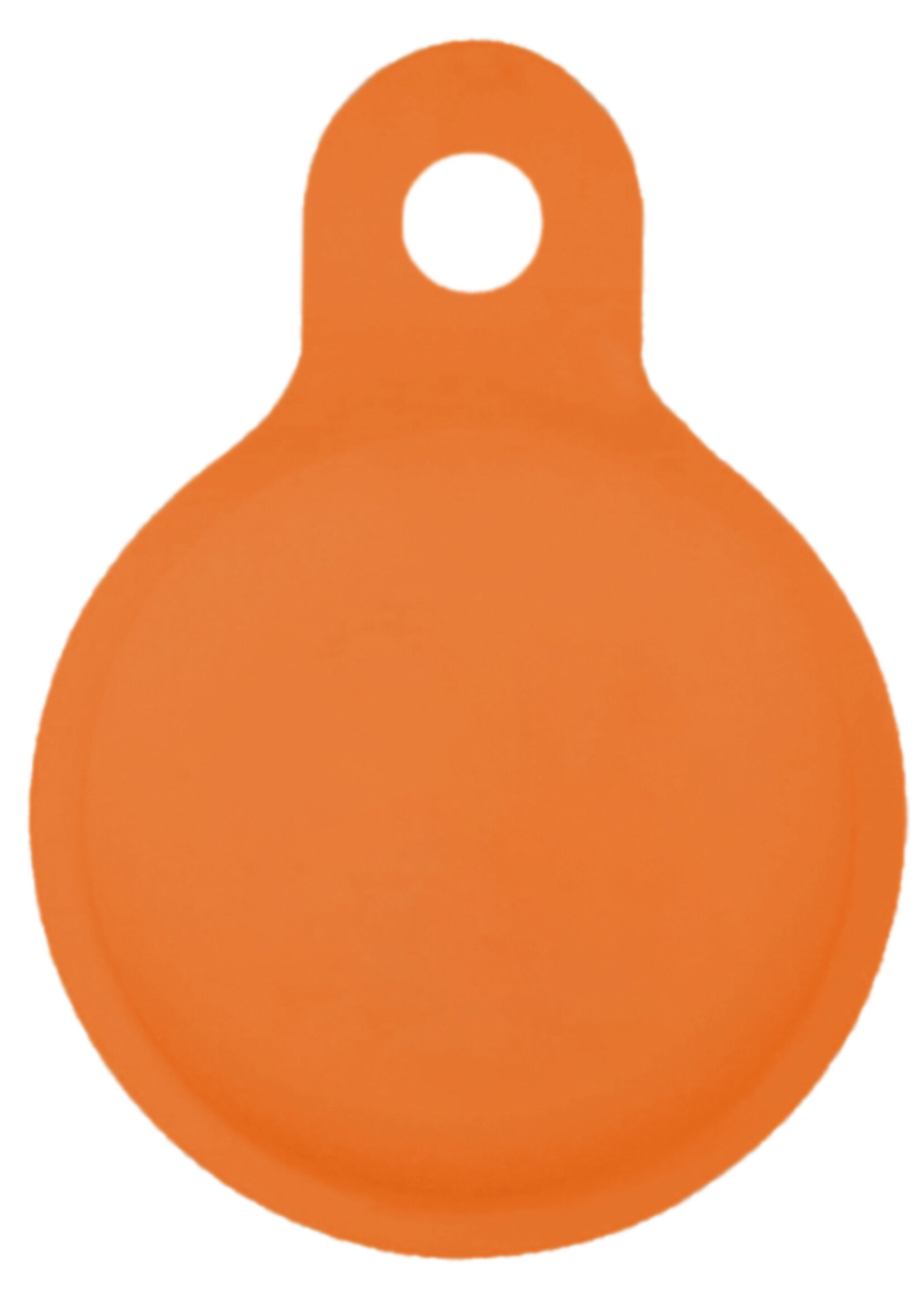 LUQ Hoesje Geschikt voor Apple AirTag Hoesje Sleutelhanger Houder - Siliconen Hoesje Geschikt voor Apple AirTag Hoesje - Oranje - 4 Stuks