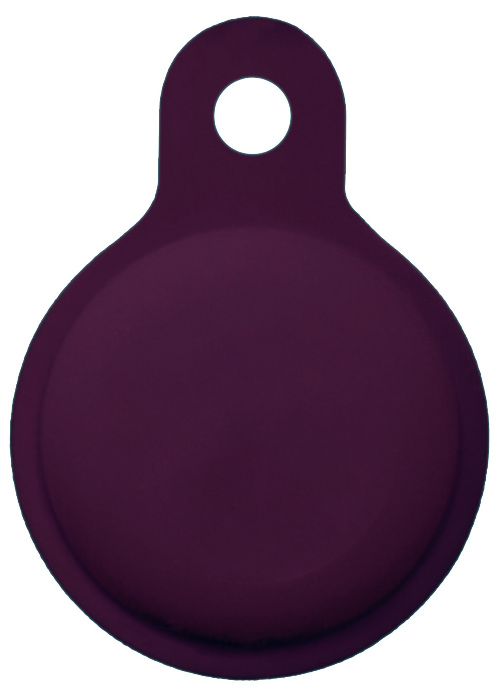 LUQ Hoesje Geschikt voor Apple AirTag Hoesje Sleutelhanger Houder - Siliconen Hoesje Geschikt voor Apple AirTag Hoesje - Aubergine - 4 Stuks