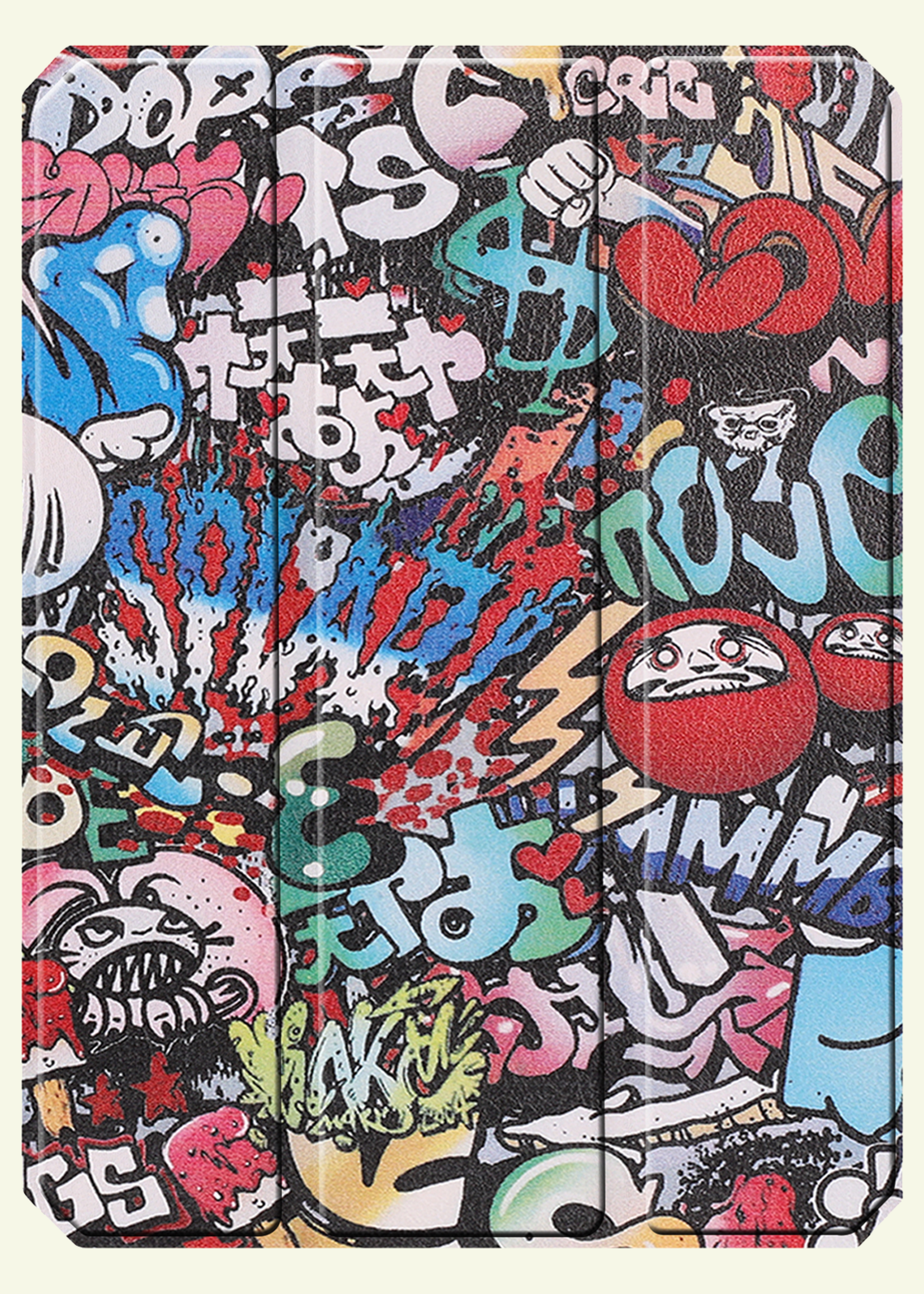 LUQ LUQ iPad Mini 7 Hoesje Met Uitsparing Apple Pencil En Met Screenprotector - Graffity