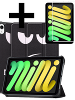 LUQ LUQ iPad Mini 7 Hoesje Met Screenprotector - Don't Touch Me