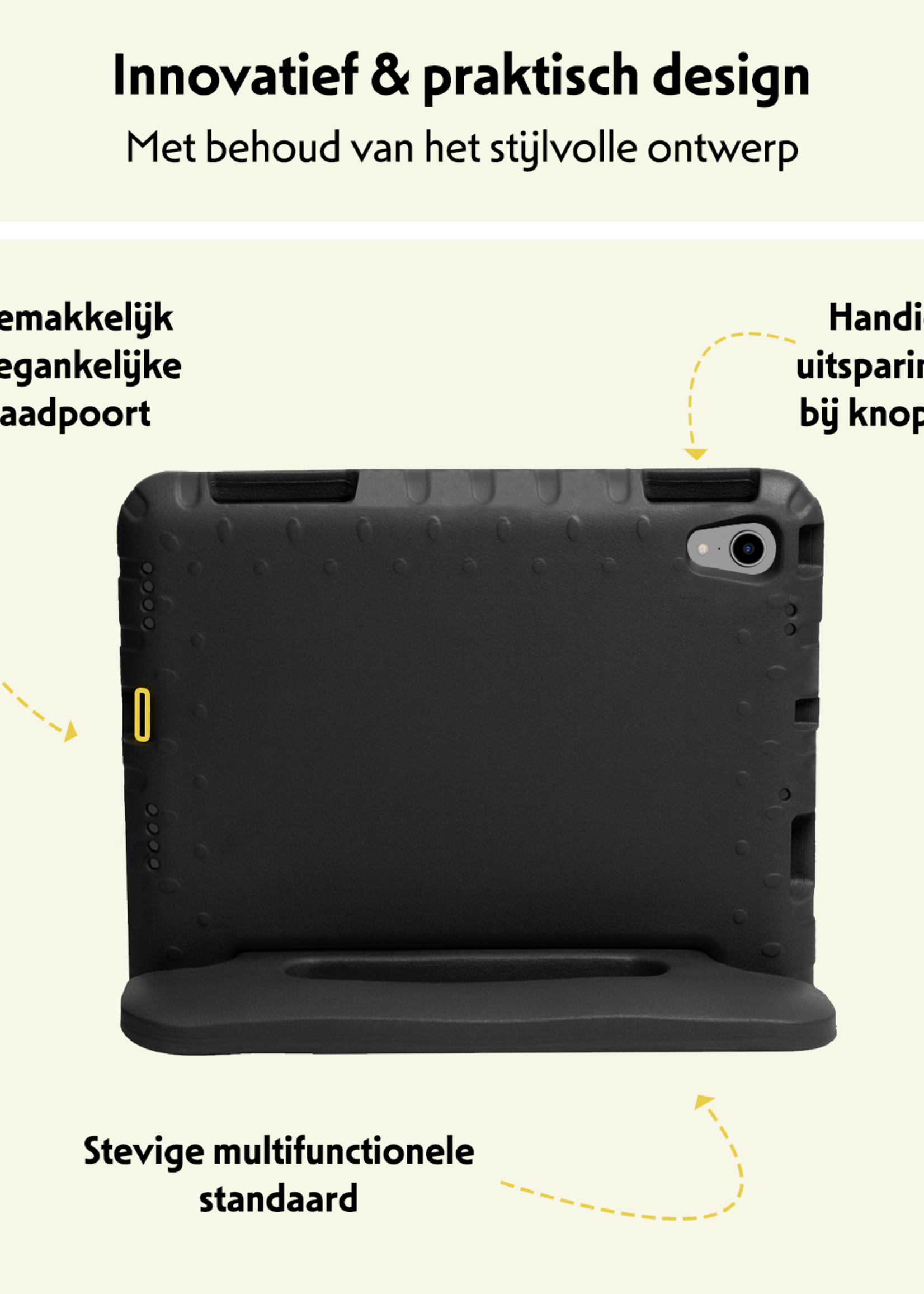 LUQ LUQ iPad Mini 7 Kinderhoes - Zwart