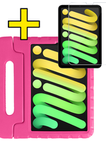 LUQ LUQ iPad Mini 7 Kinderhoes Met Screenprotector - Roze