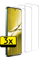 LUQ LUQ OPPO Reno 12F Screenprotector Glas - 3 PACK