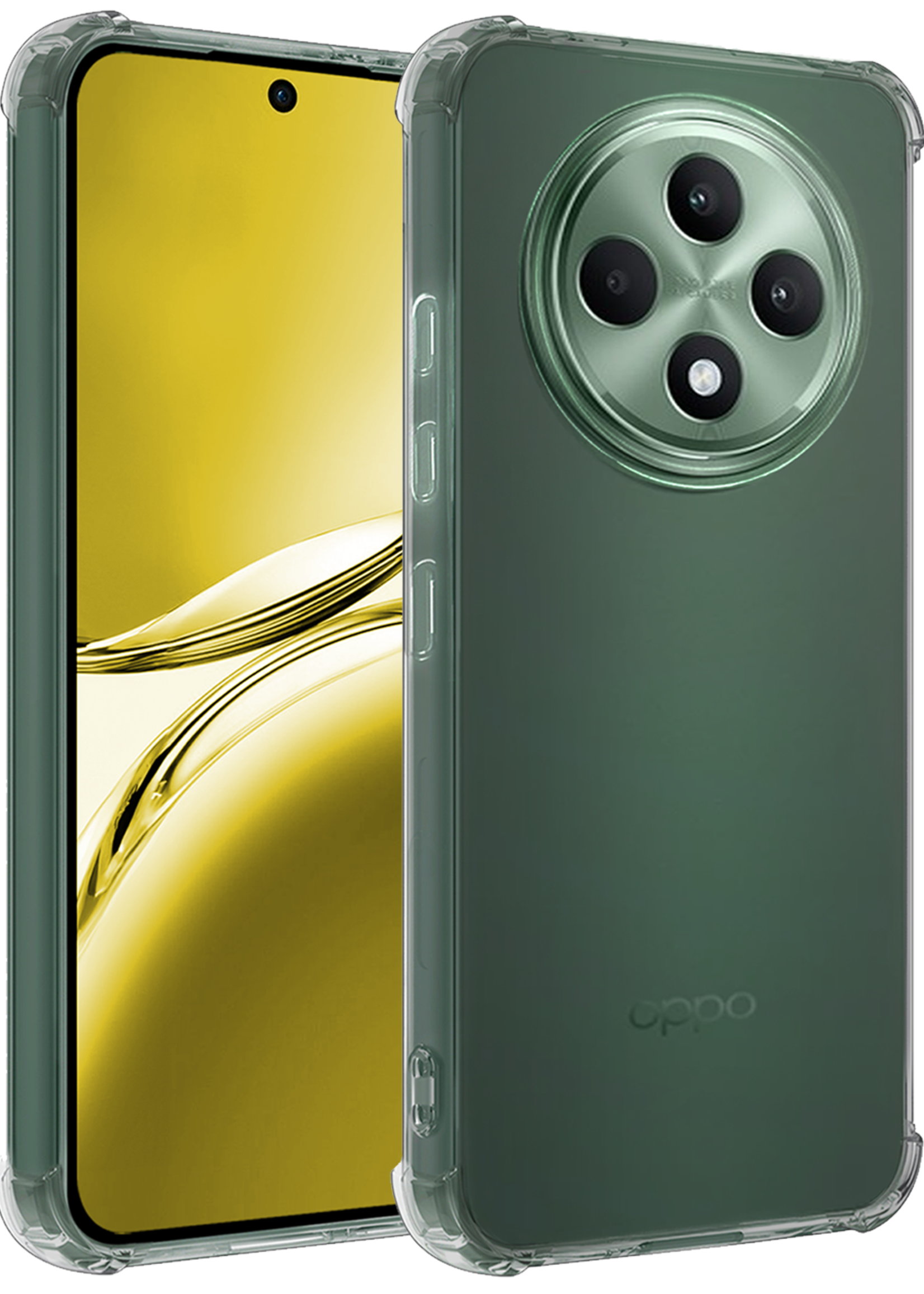 LUQ LUQ OPPO Reno 12F Hoesje Shockproof - Transparant