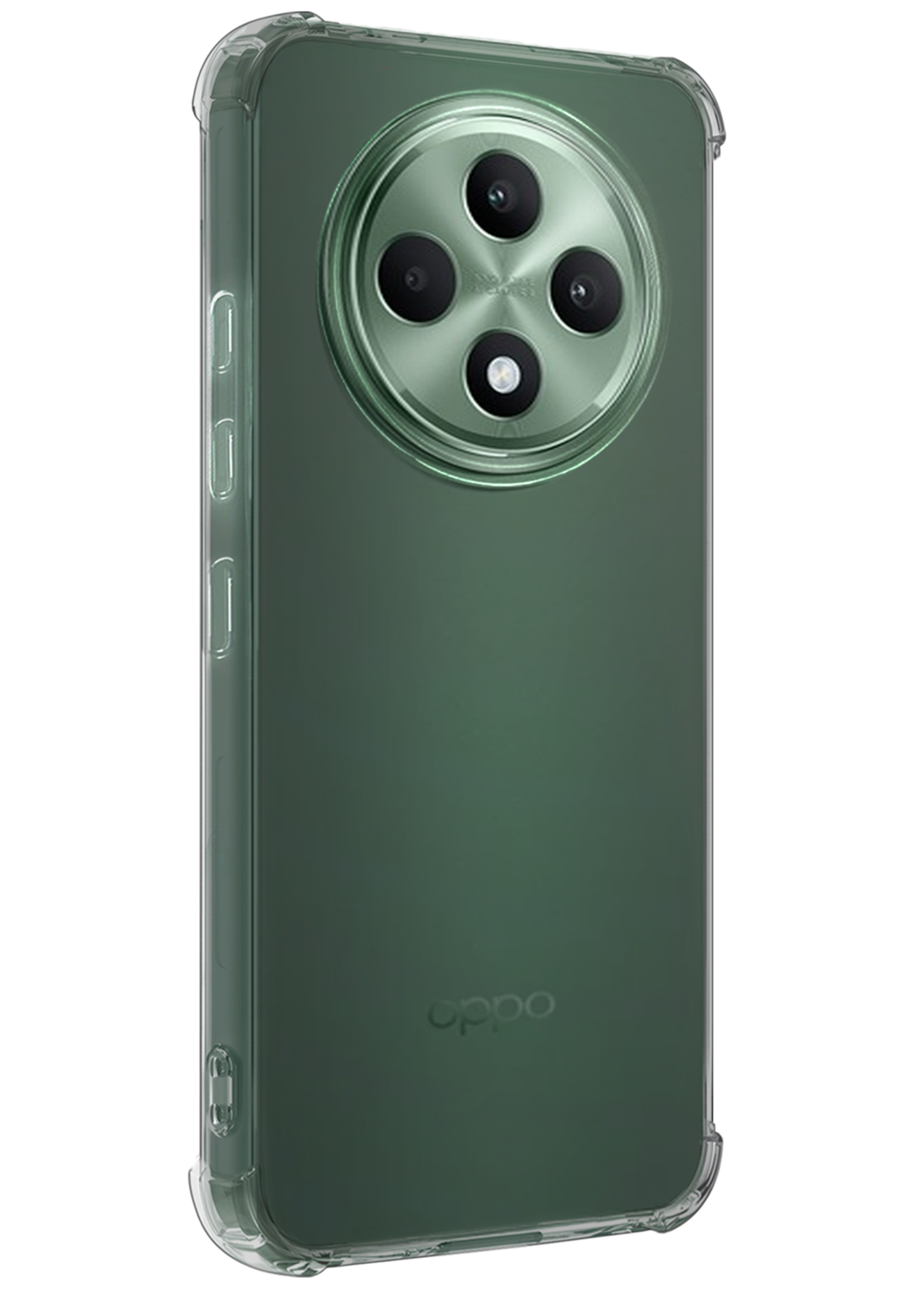 LUQ LUQ OPPO Reno 12F Hoesje Shockproof - Transparant - 2 PACK