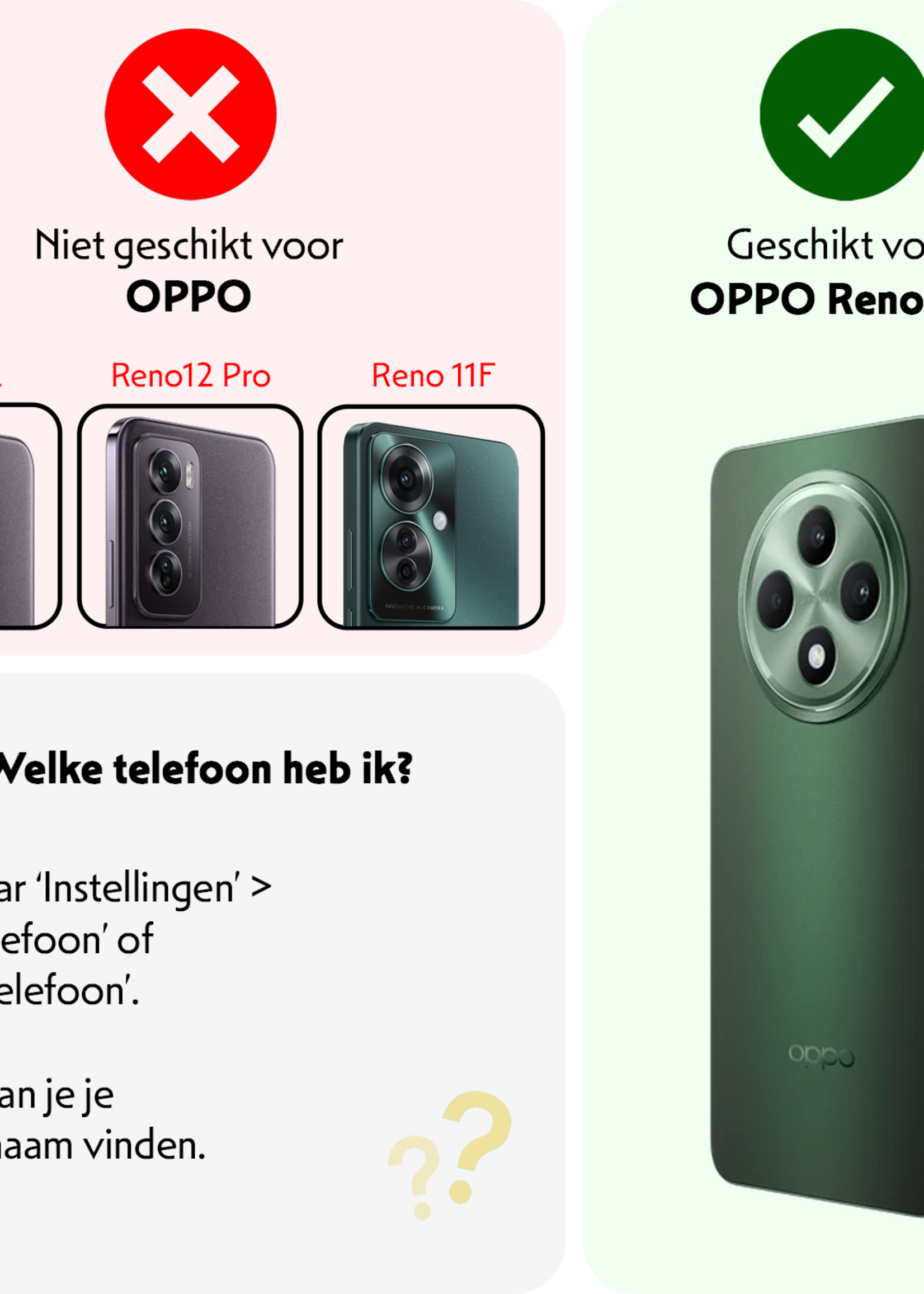 LUQ LUQ OPPO Reno 12F Hoesje Shockproof - Transparant - 2 PACK